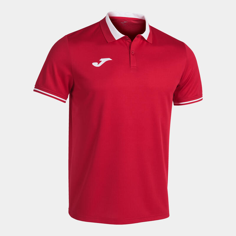 Polo manches courtes Homme Joma Championship vi rouge blanc