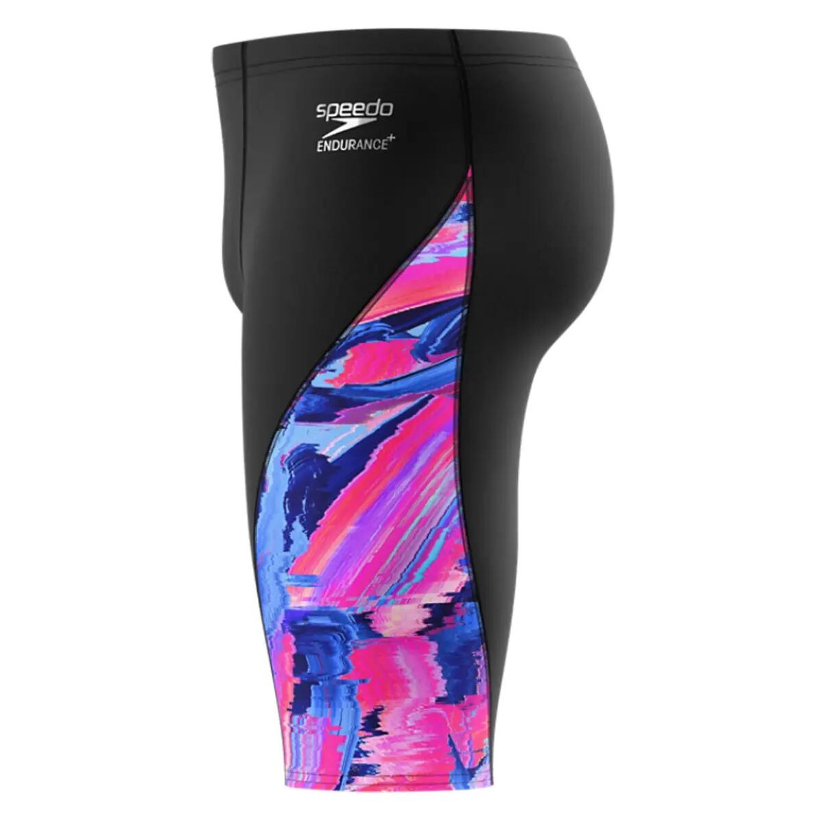 Jammer Speedo Spliced Printed Brushy Glitch Noir 7/7
