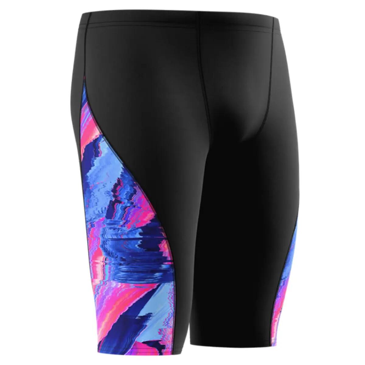 Jammer Speedo Spliced Printed Brushy Glitch Noir 6/7