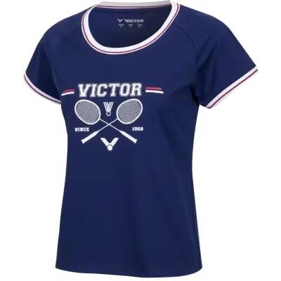 victor T-5502 VBC T-shirt femme en coton mélangé – 2982B Beacon Blue (B) 1/3