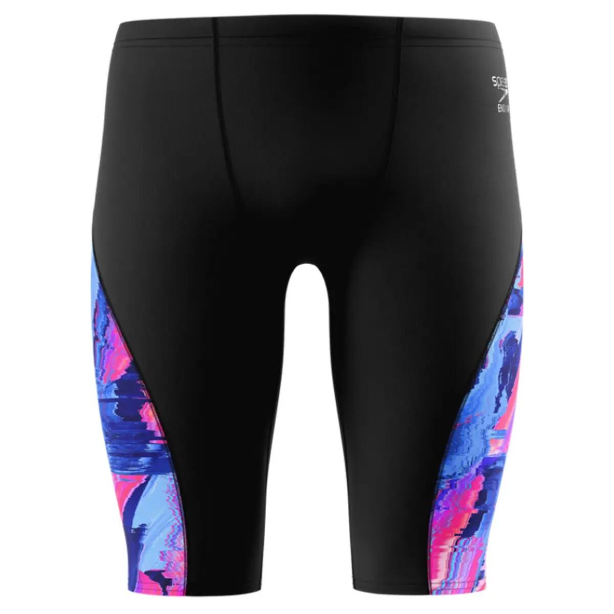 Pantaloncini Jammer Glitch Resistenza+ Uomo Speedo Spliced Nero Rosa 5/7