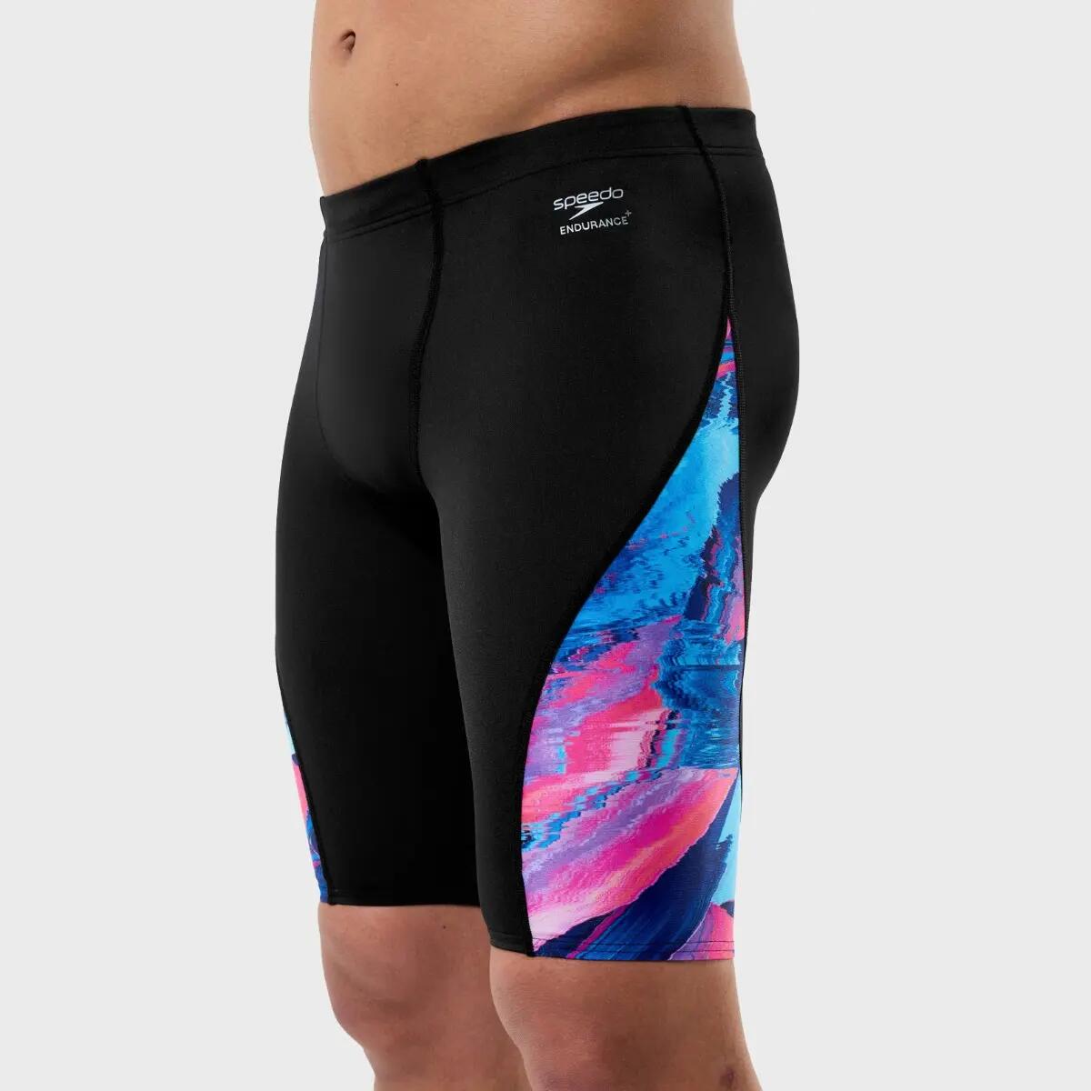 Pantaloncini Jammer Glitch Resistenza+ Uomo Speedo Spliced Nero Rosa 4/7