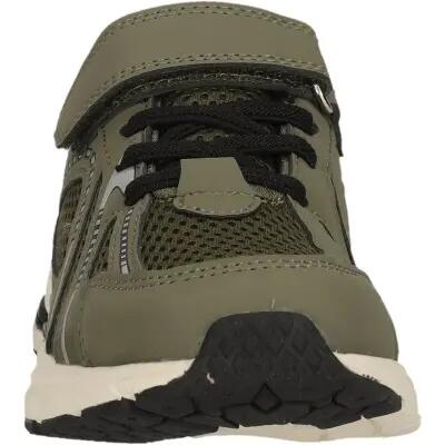 zigzag Kinder schoen Elda van mesh en PU – 3232 Loden Green 3/7