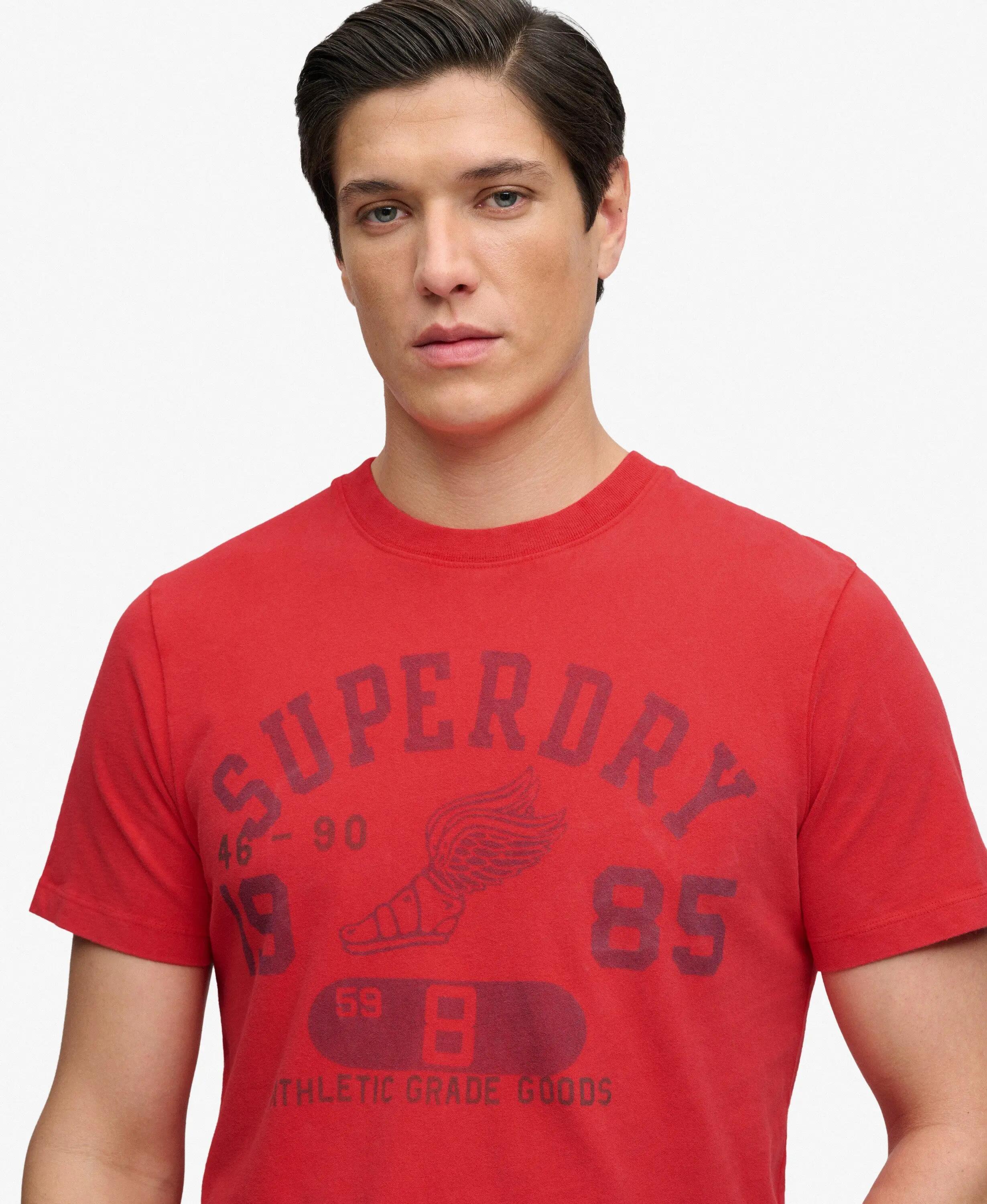 superdry T-shirt Vintage Prep Relaxed em algodão – FLARE RED 4/5