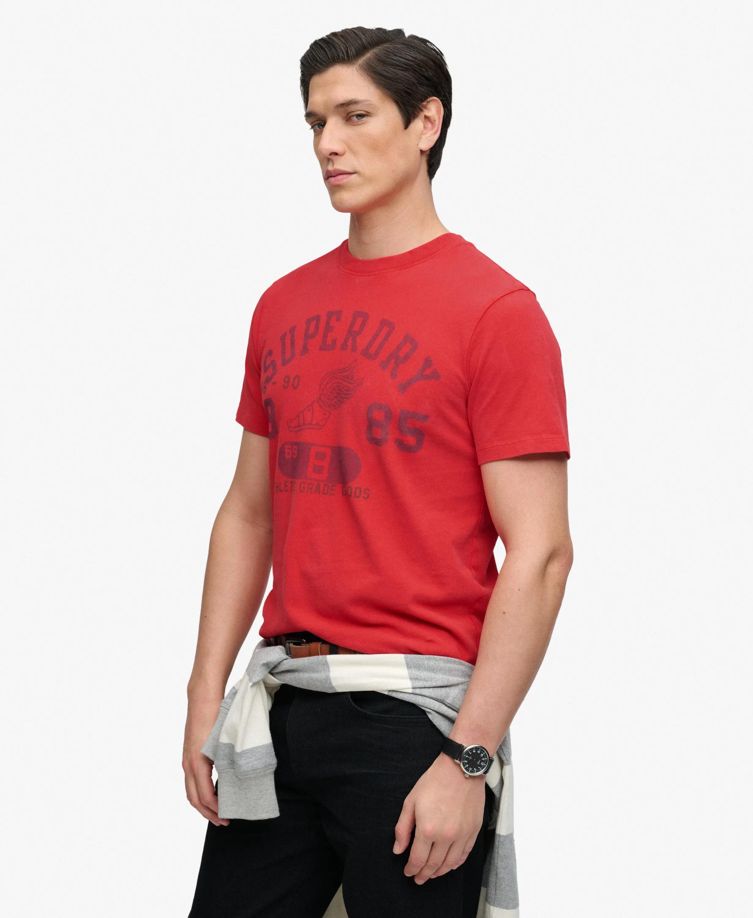 superdry T-shirt Vintage Prep Relaxed em algodão – FLARE RED 2/5