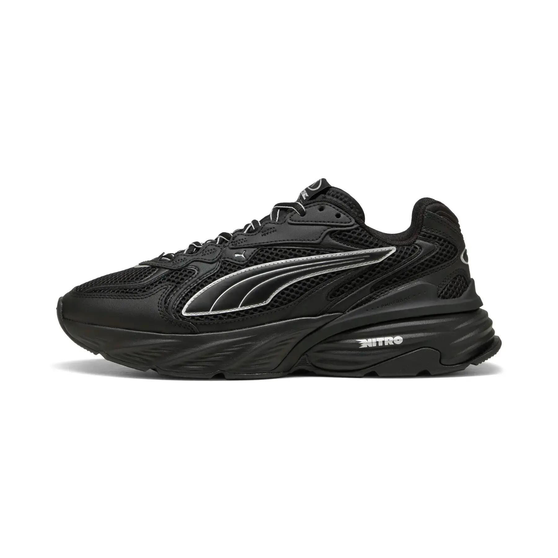PUMA FADE NITRO LS UNISEX - Trainers black/puma silver — photo 2