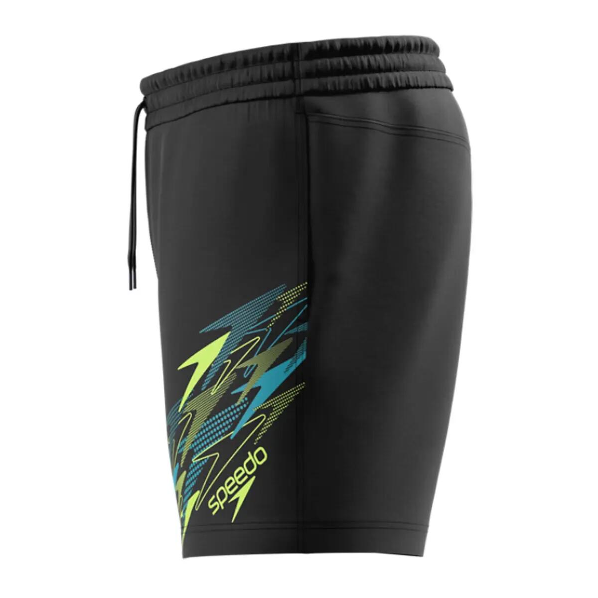 Heren Essential 16" Zwemshort Medley Logo Zwart II 7/7