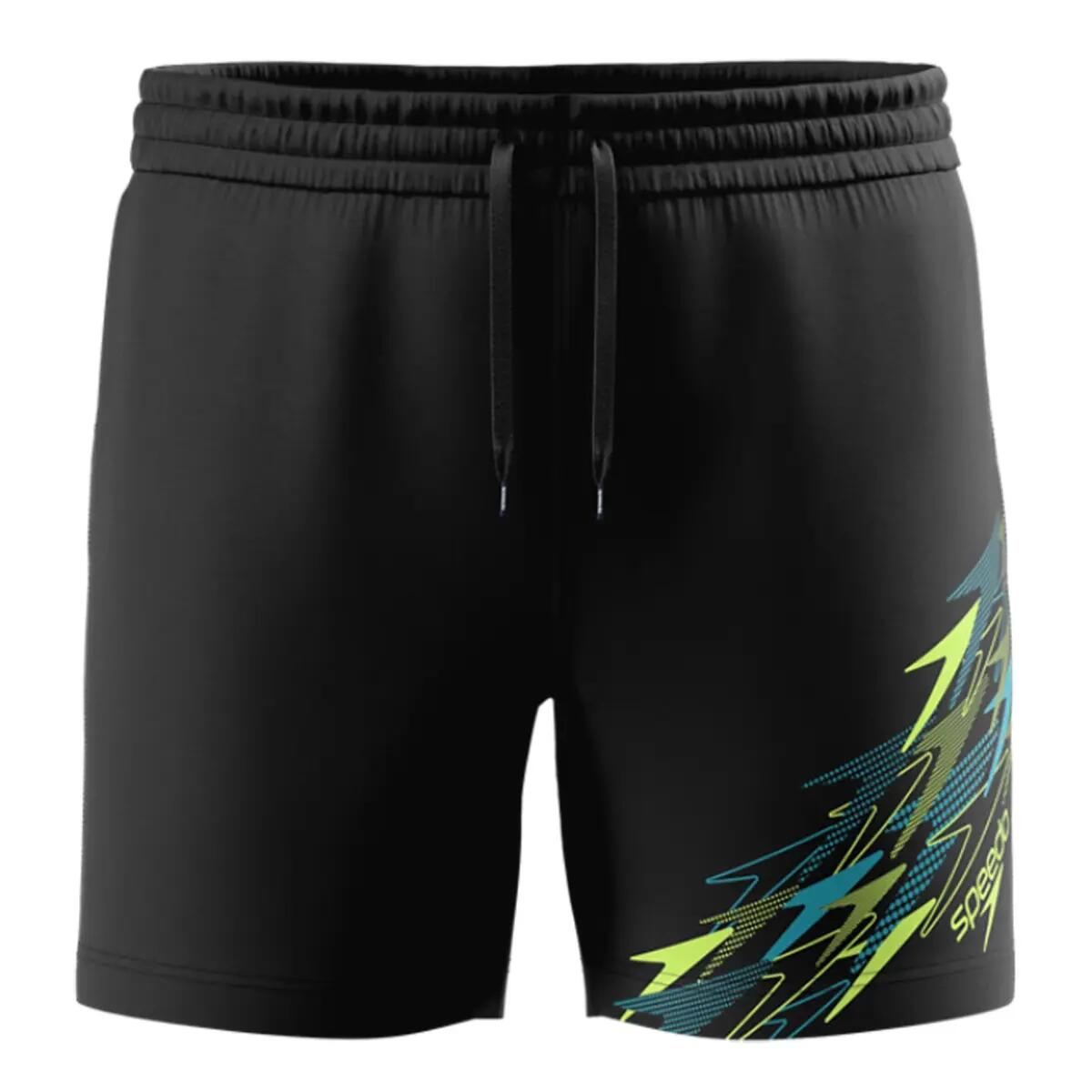 Heren Essential 16" Zwemshort Medley Logo Zwart II 4/7