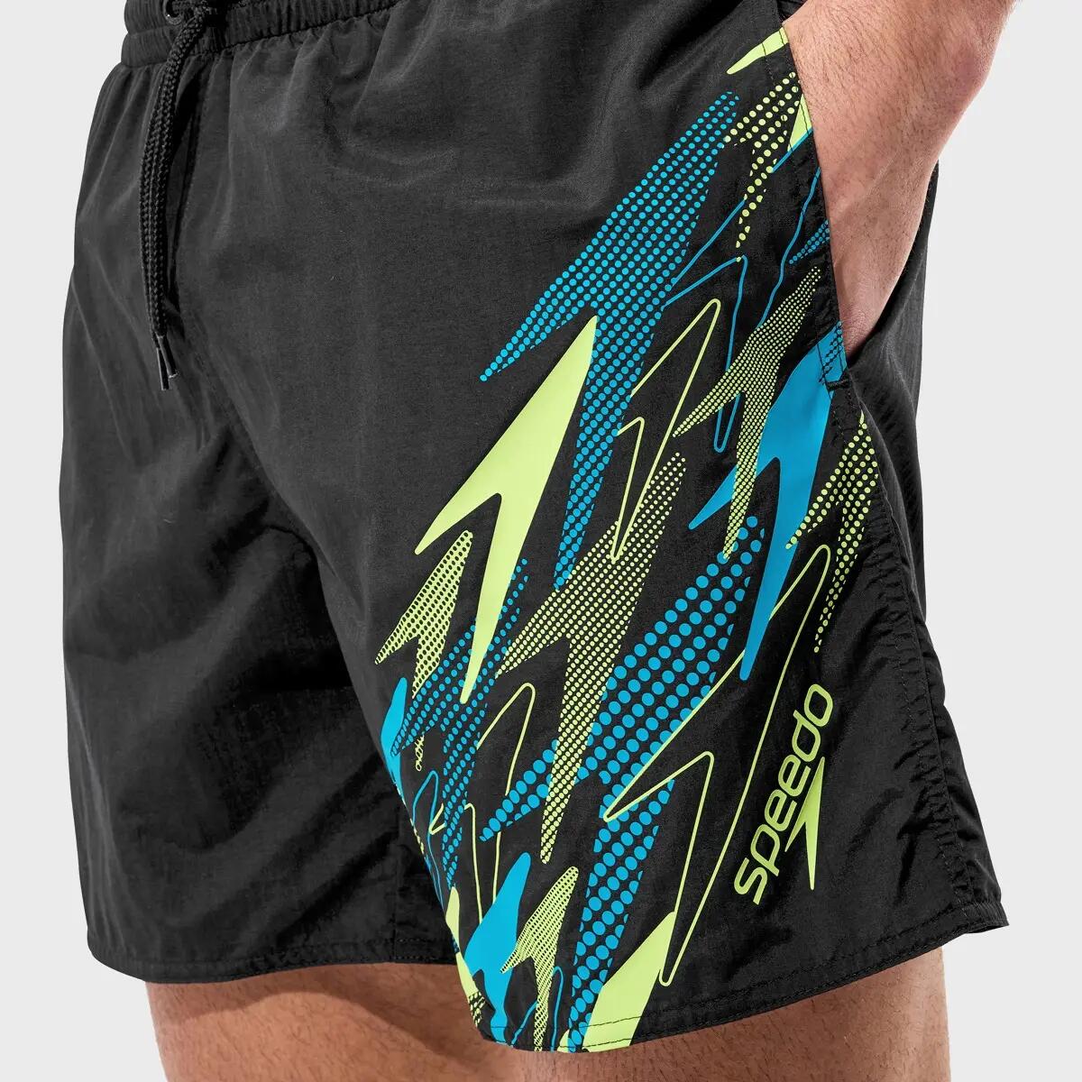 Heren Essential 16" Zwemshort Medley Logo Zwart II 3/7
