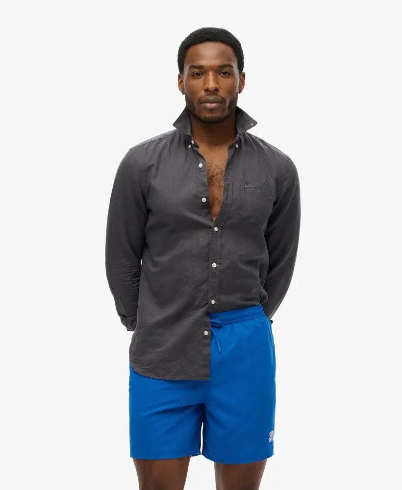 superdry Bañador Essential 17 en poliéster reciclado para hombre – VOLTAGE BLUE 3/7