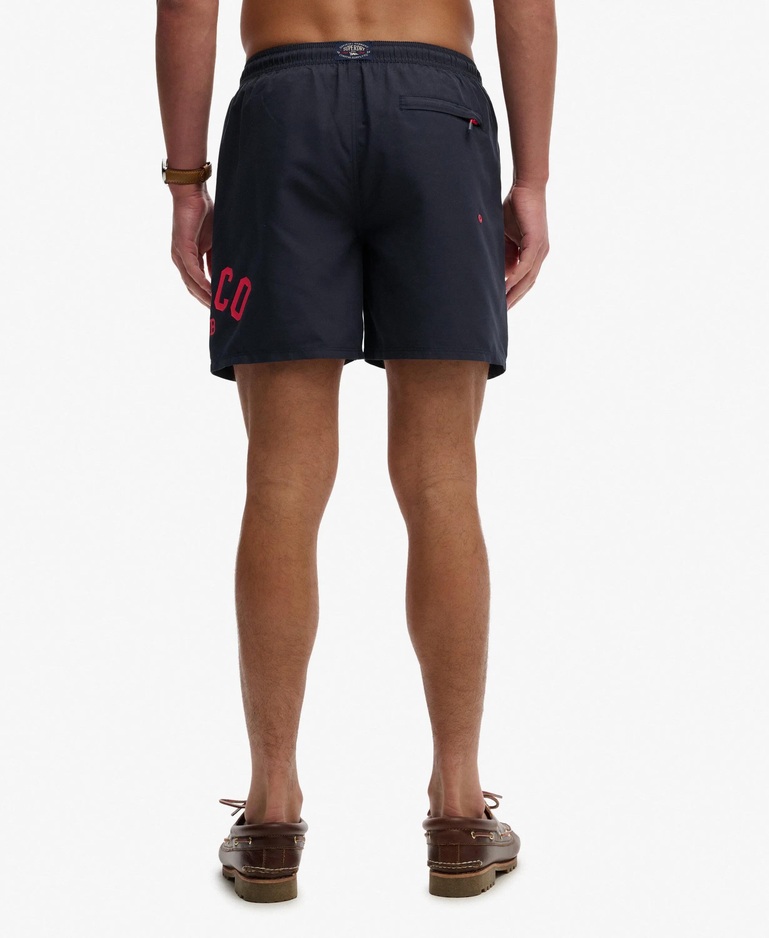 superdry Calções de banho estampados 16 polegadas — Corte relaxed, poliéster 5/7