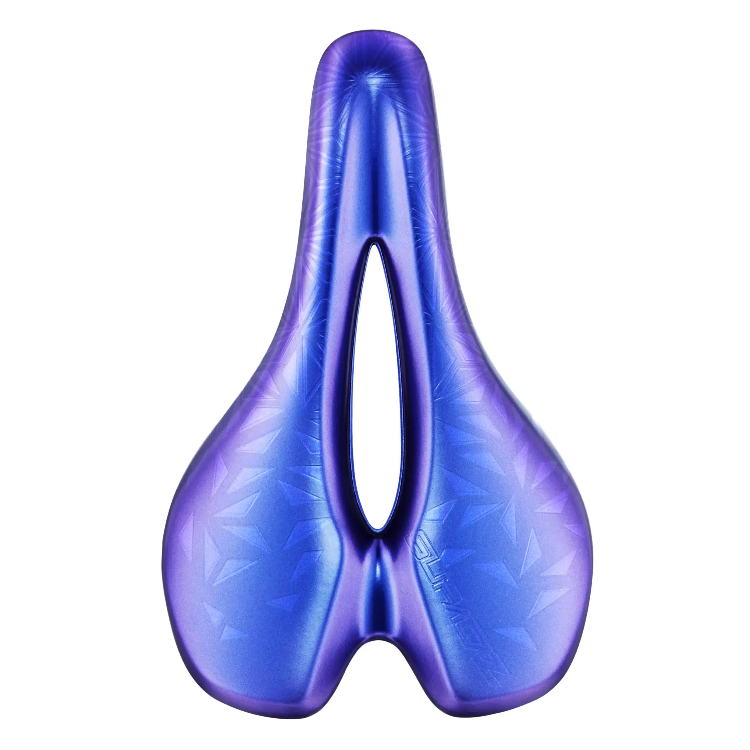 Supacaz Ignite-Carbon Injected Base-Ti Rails-Oil Slick | Purple |-155mm 3/5