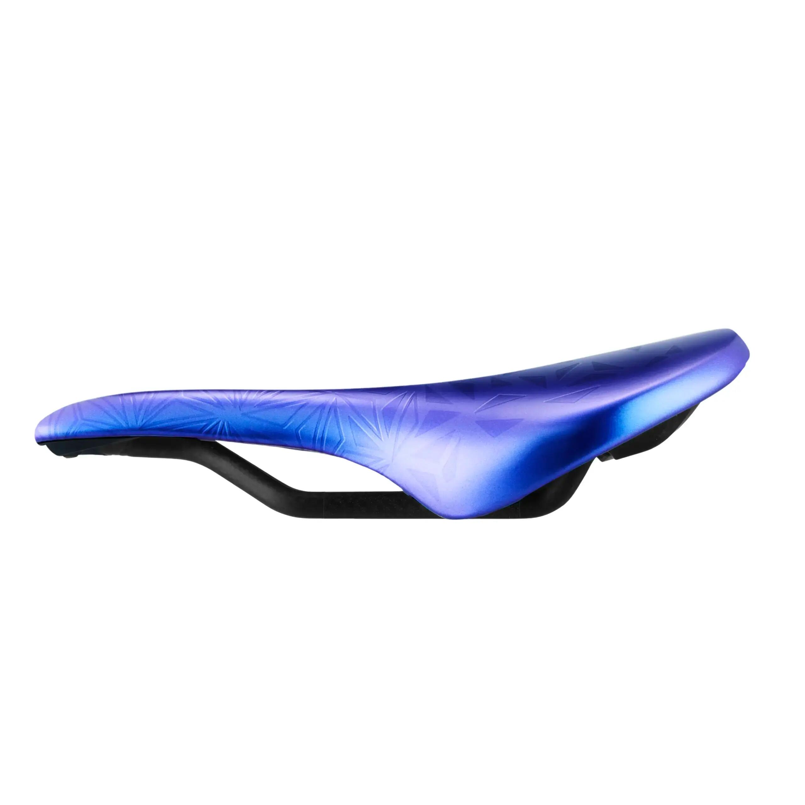 Supacaz Ignite-Carbon Injected Base-Ti Rails-Oil Slick | Purple |-155mm 2/5