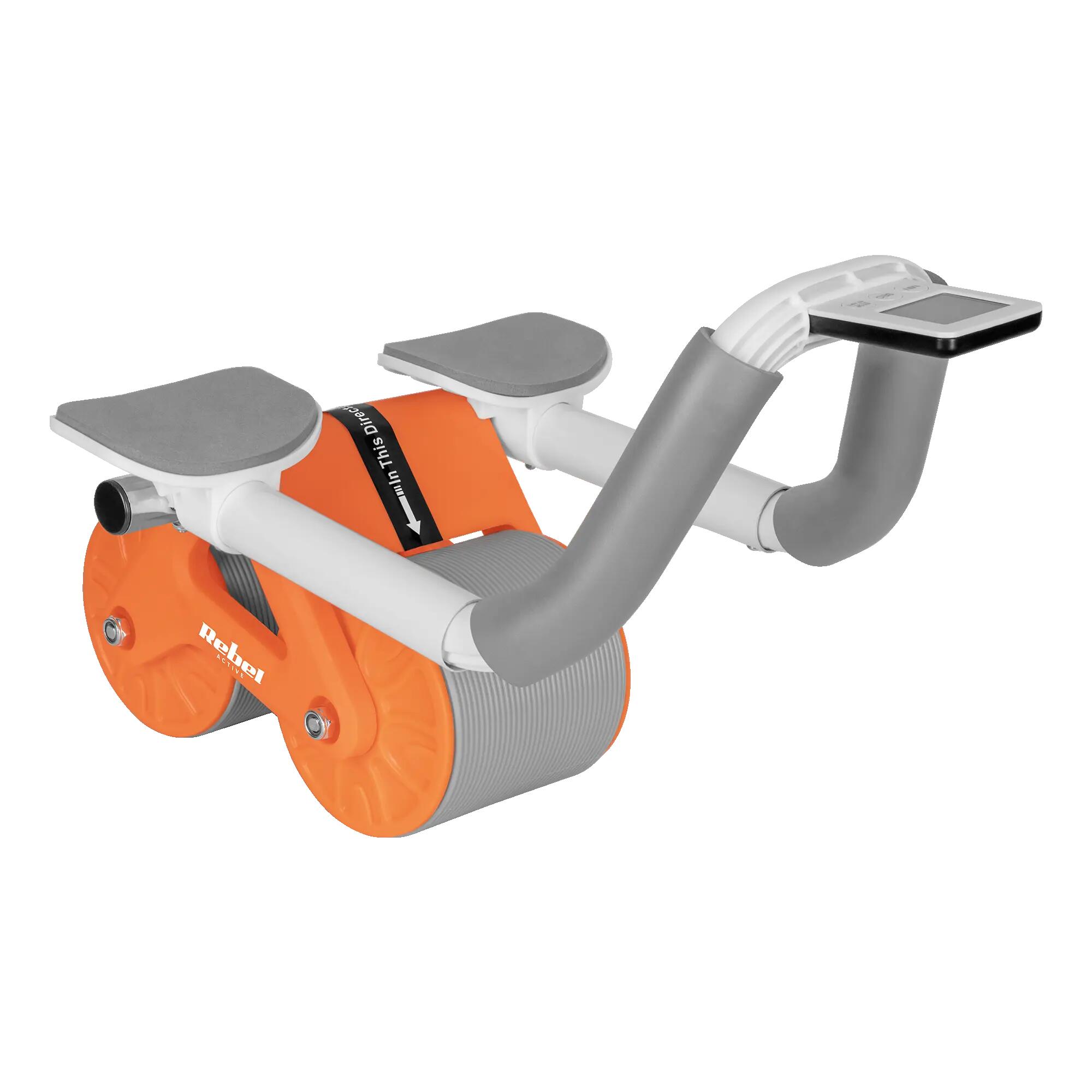 Kółko Roller AB Wheel AB-3 do ćwiczeń mięśni brzucha timer mata Rebel 2/7