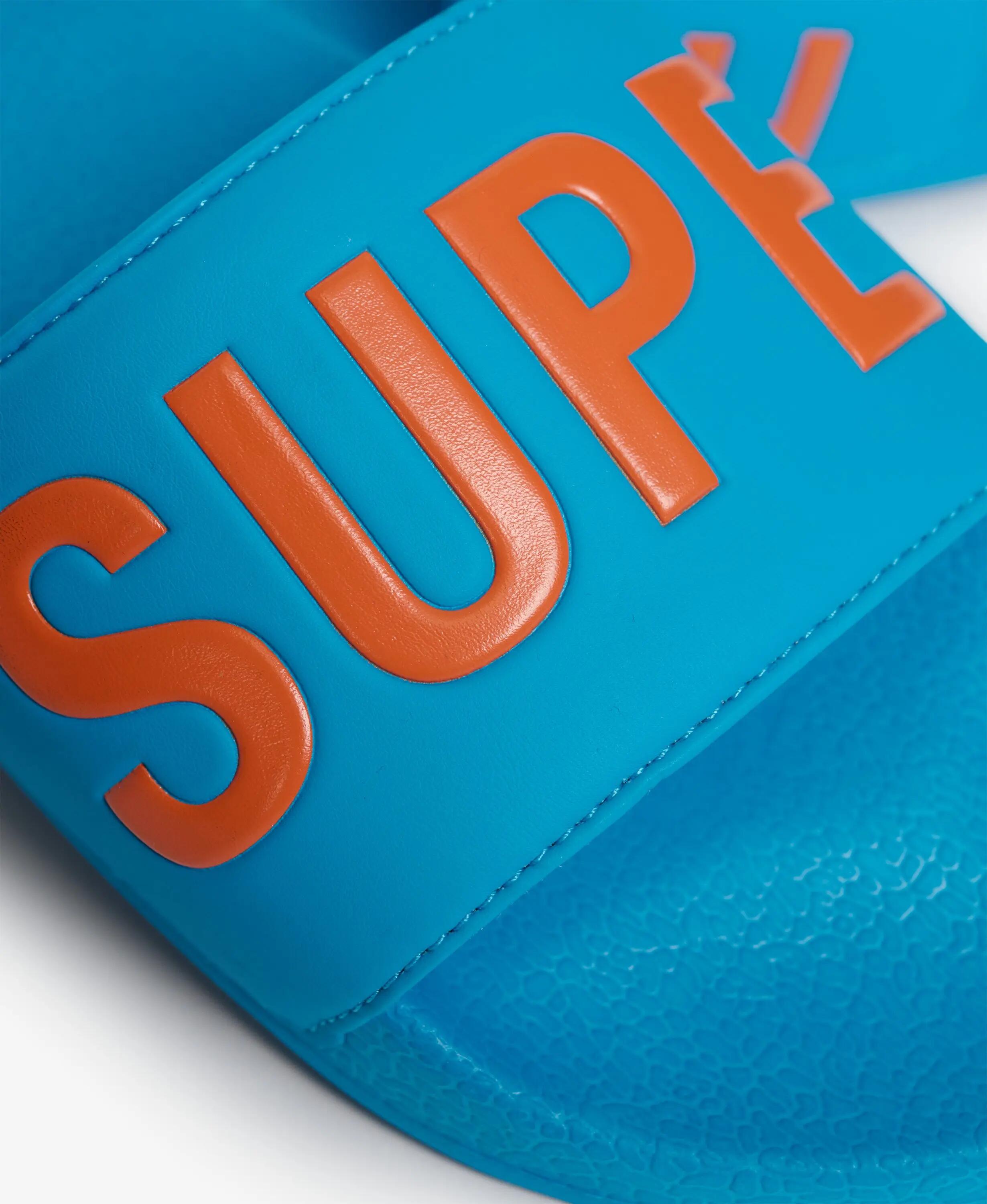 superdry Claquettes Pool avec bride rembourrée et semelle moulée – Atomic Blue 7/7