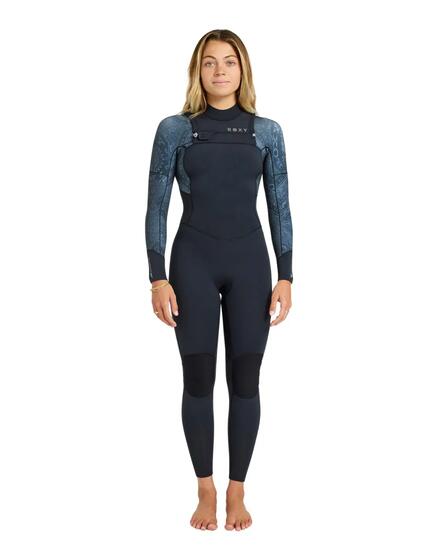 Combinaison de surf zip poitrine 3/2 SWELL NATURAL Noir Femme