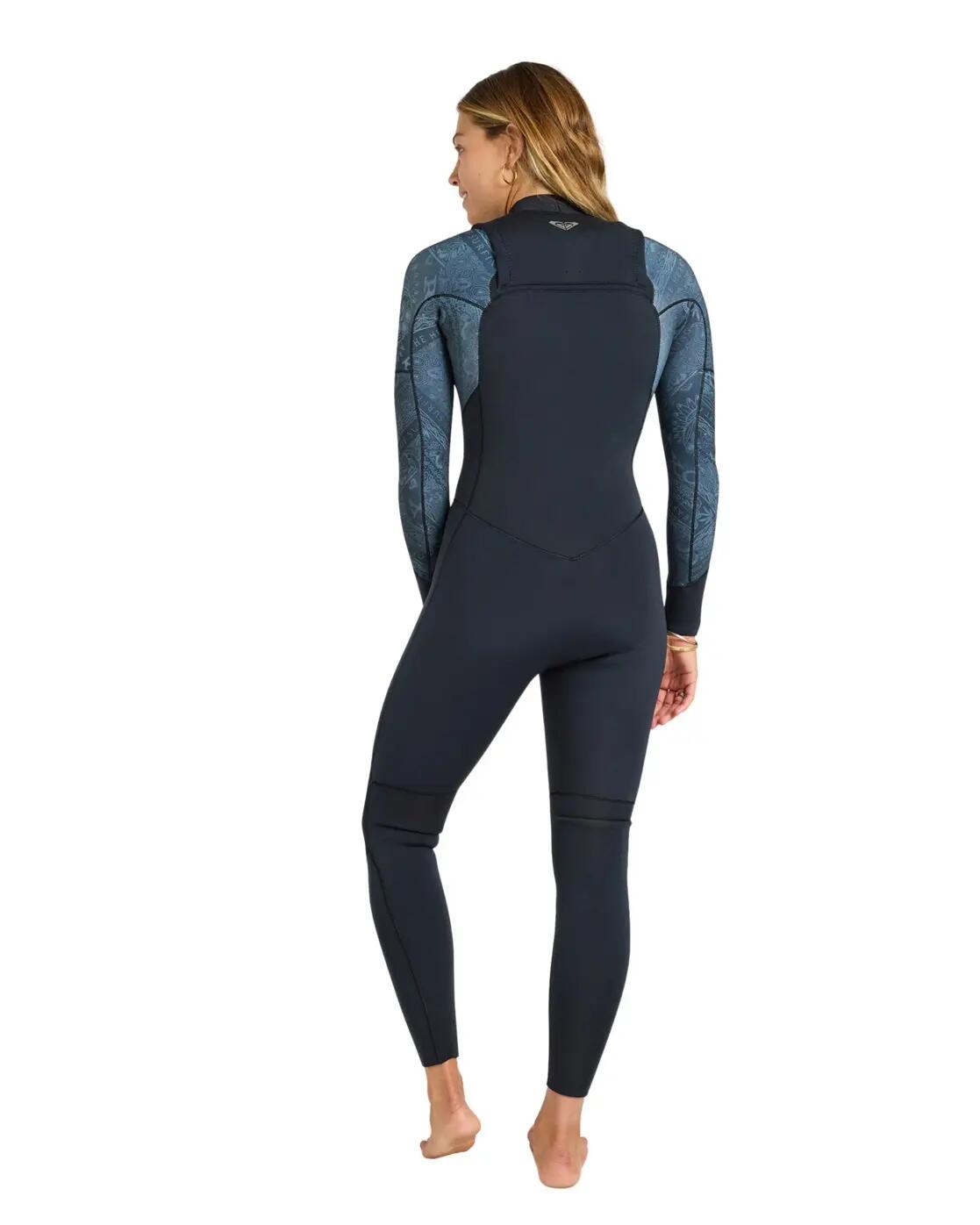 Combinaison de surf zip poitrine 3/2 SWELL NATURAL Noir Femme 2/4