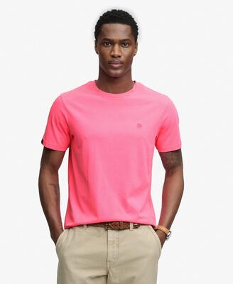 Superdry classic essential neon t‑shirt van biologisch katoen – neon yellow lime