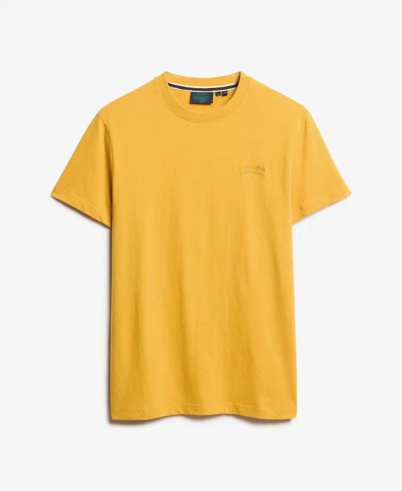 superdry T-shirt Essential Logo en coton bio – coupe slim – Winter Gold 6/6