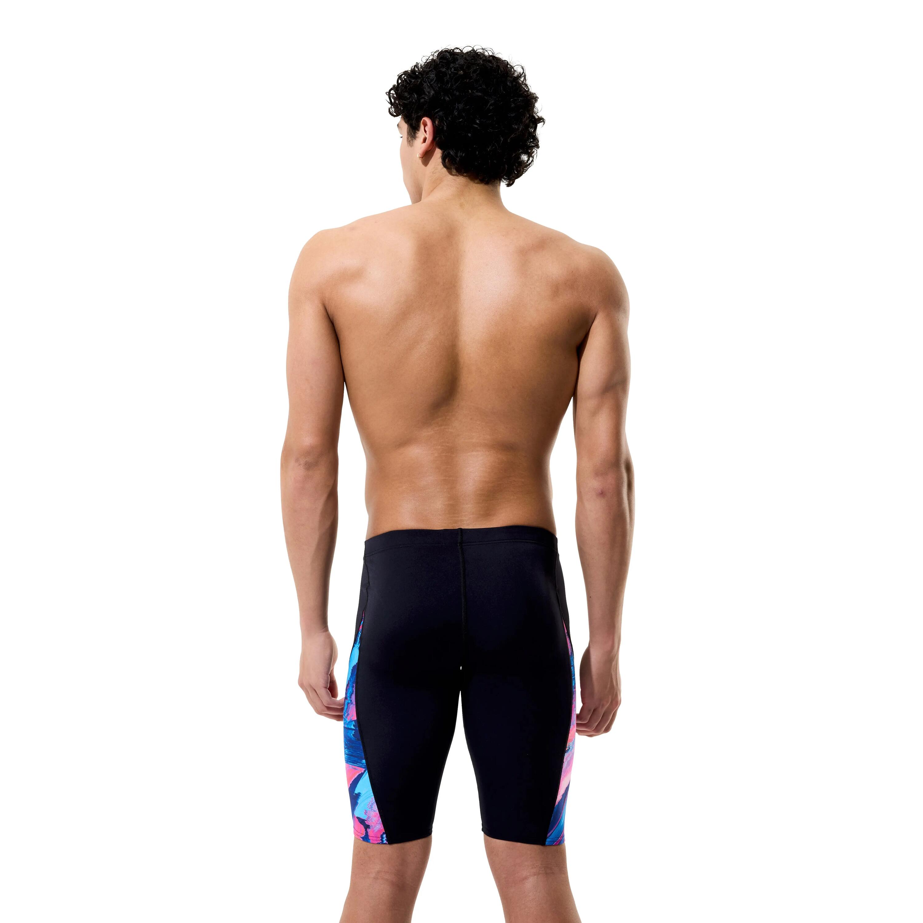 Jammer Speedo Spliced Printed Brushy Glitch Noir 2/7