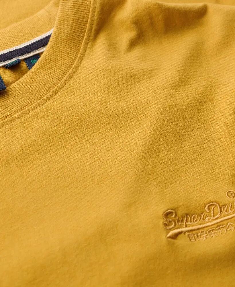 superdry T-shirt Essential Logo en coton bio – coupe slim – Winter Gold 5/6