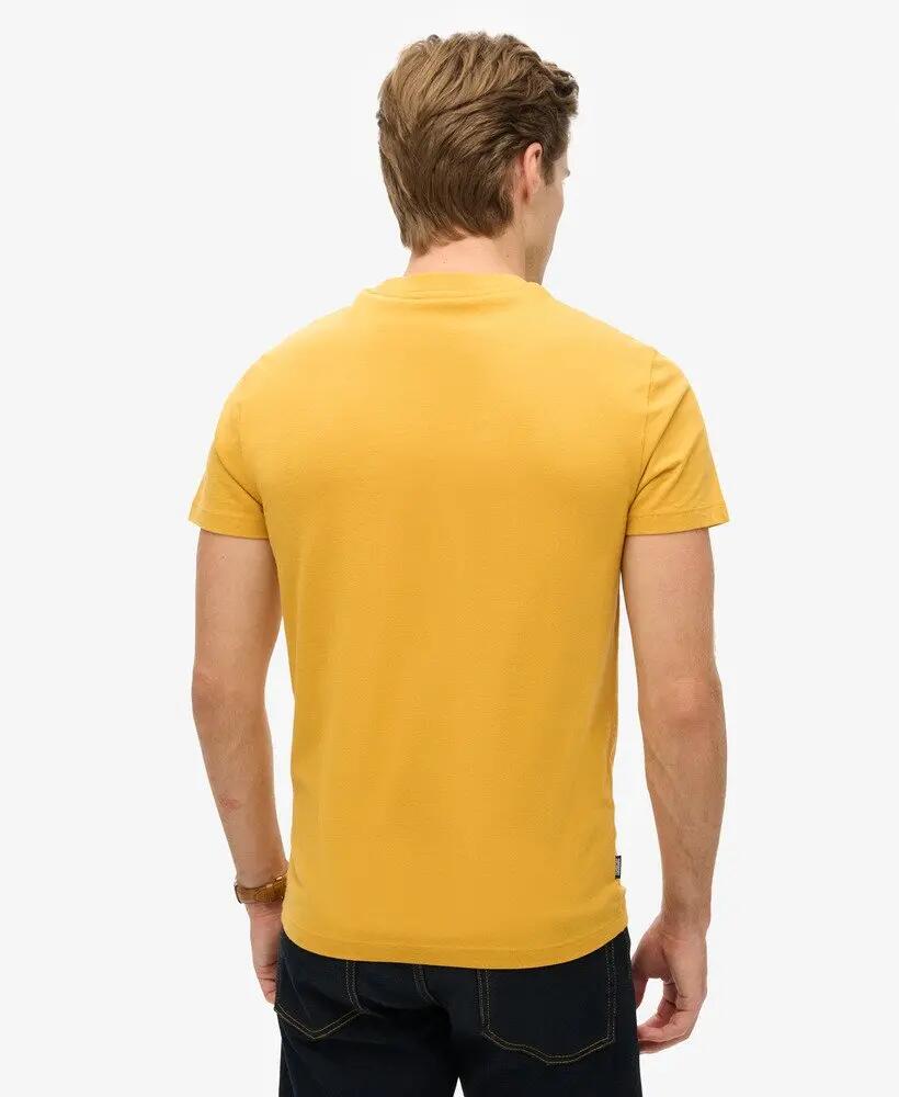 superdry T-shirt Essential Logo en coton bio – coupe slim – Winter Gold 4/6