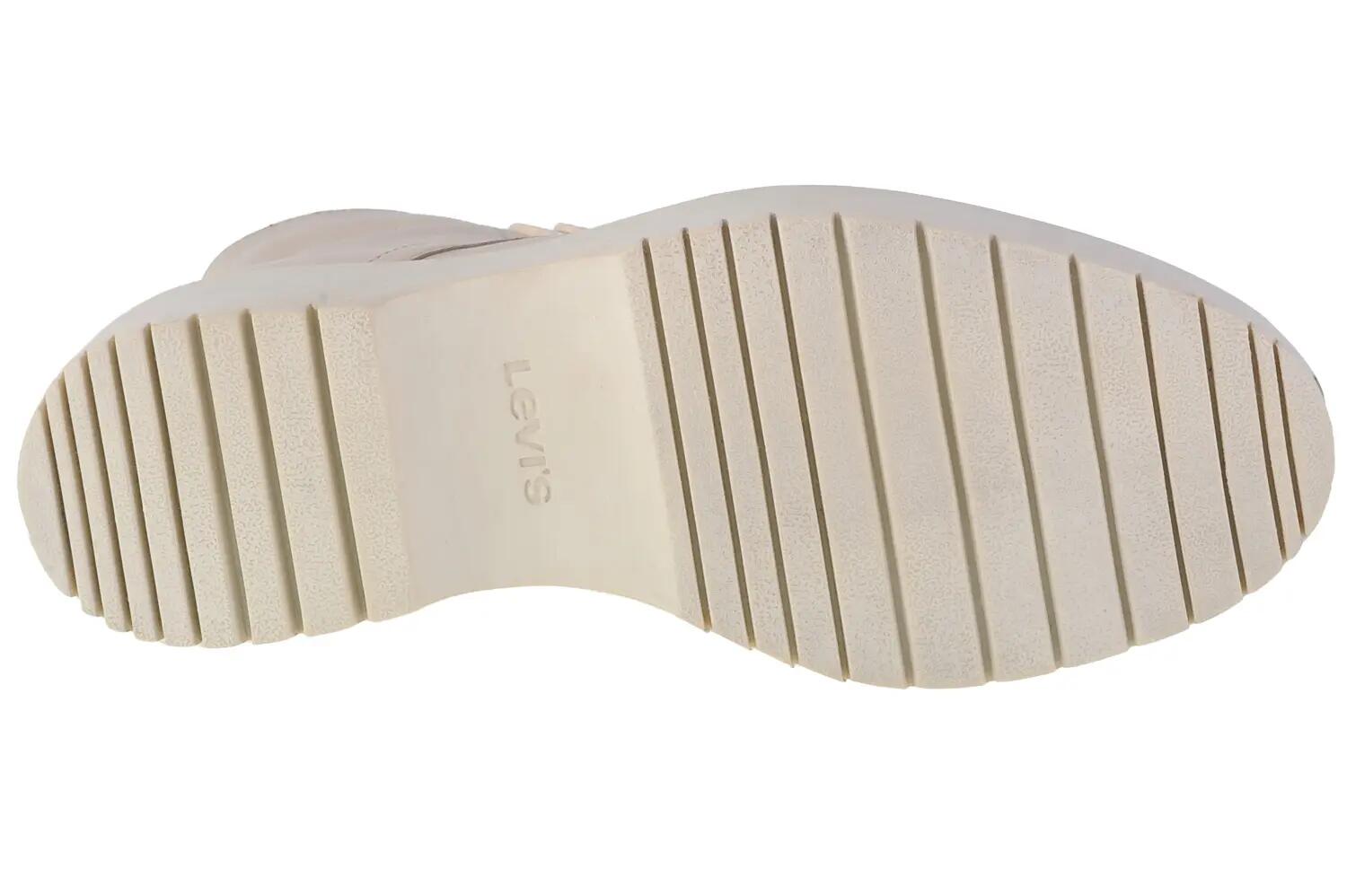 Chaussures Levi's Bria en cuir beige pour femme 4/4