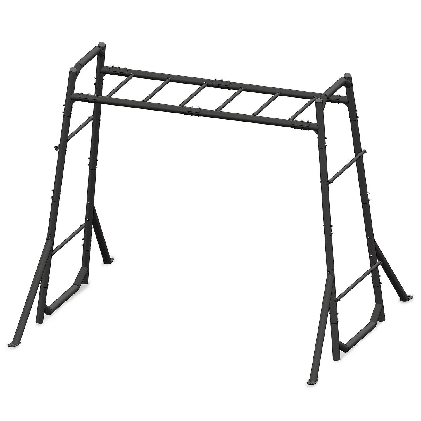 Ogrodowa drabinka gimnastyczna fitness stalowa ocynkowana 200 kg, 4 kotwy 9/13