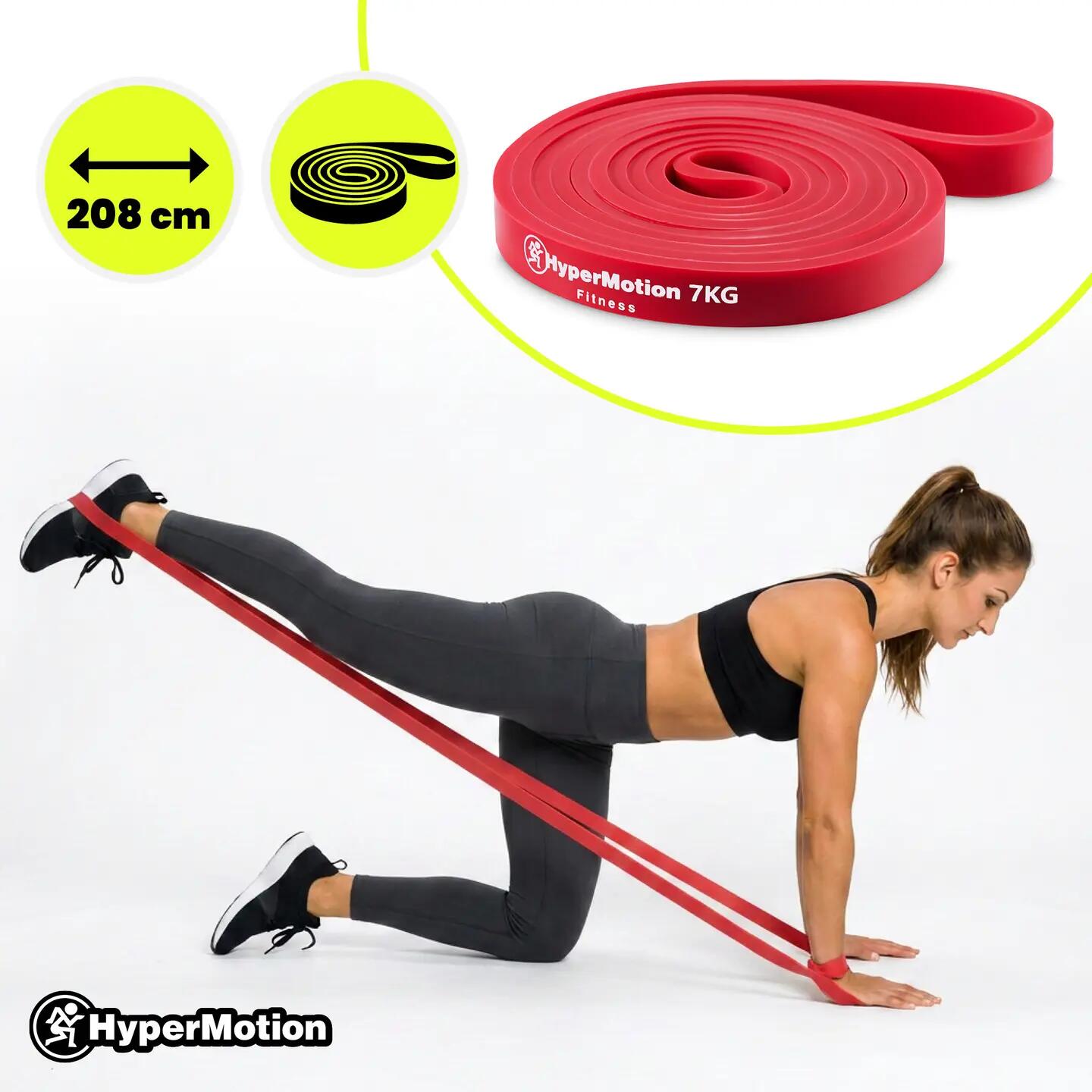 Sada odporových gum pro ženy HYPERMOTION WOMACTIVE – 3 ks do 7 kg 5/11