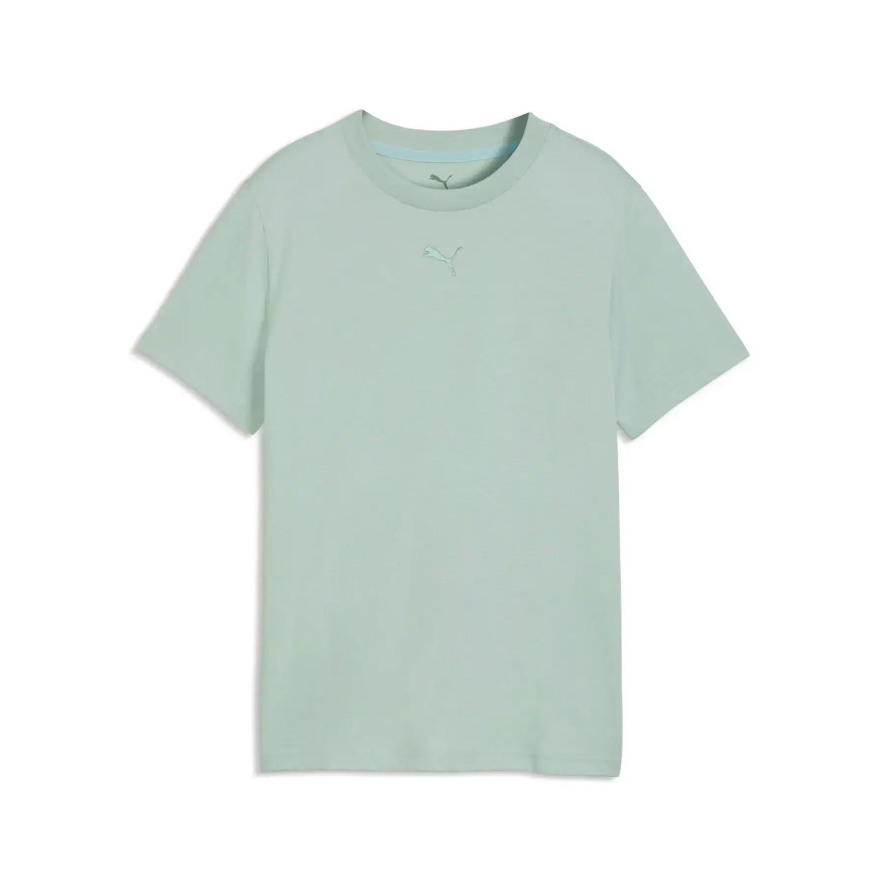 Tricou copii roz PUMA ESS Centered Cat Logo Tee
