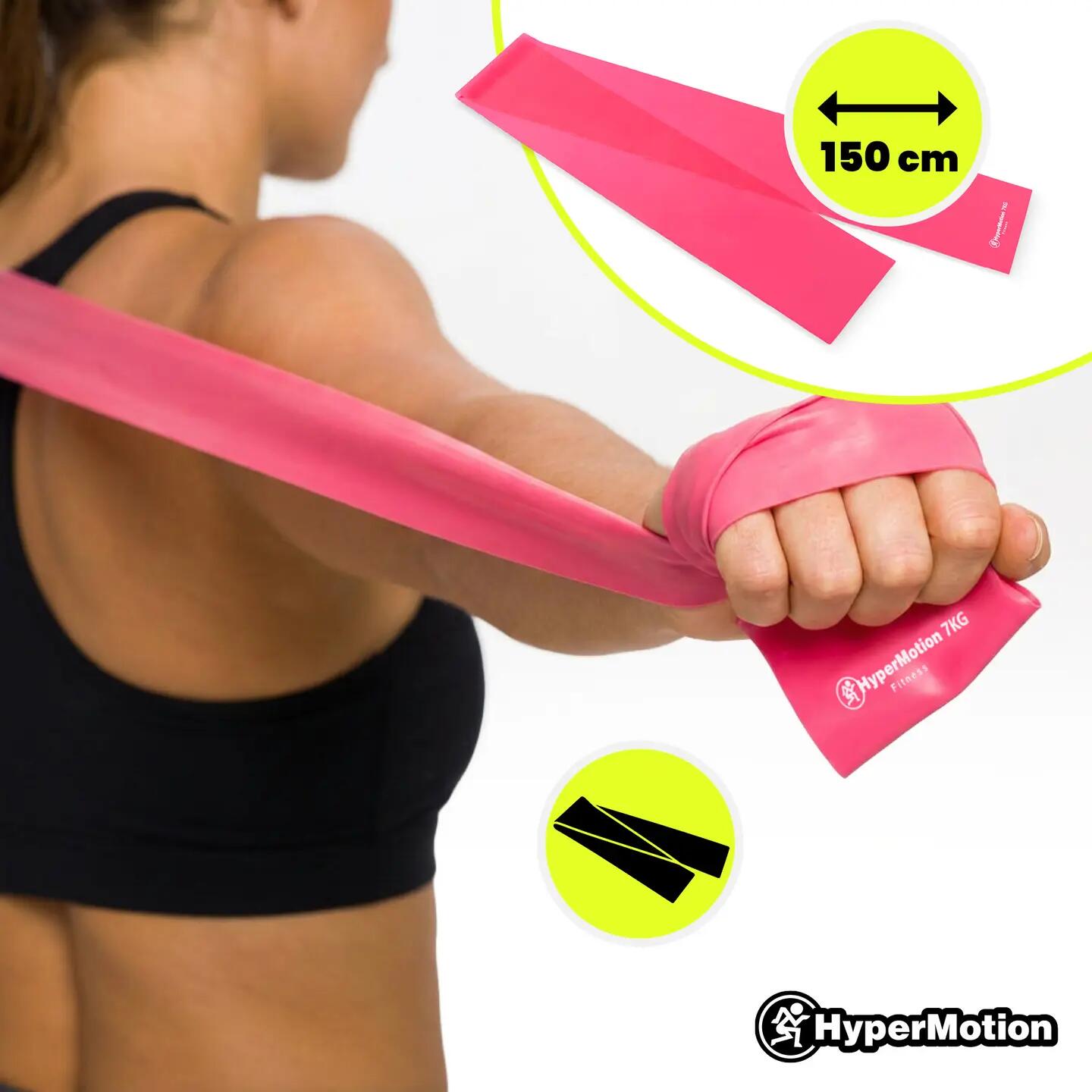 Sada odporových gum pro ženy HYPERMOTION WOMACTIVE – 3 ks do 7 kg 4/11