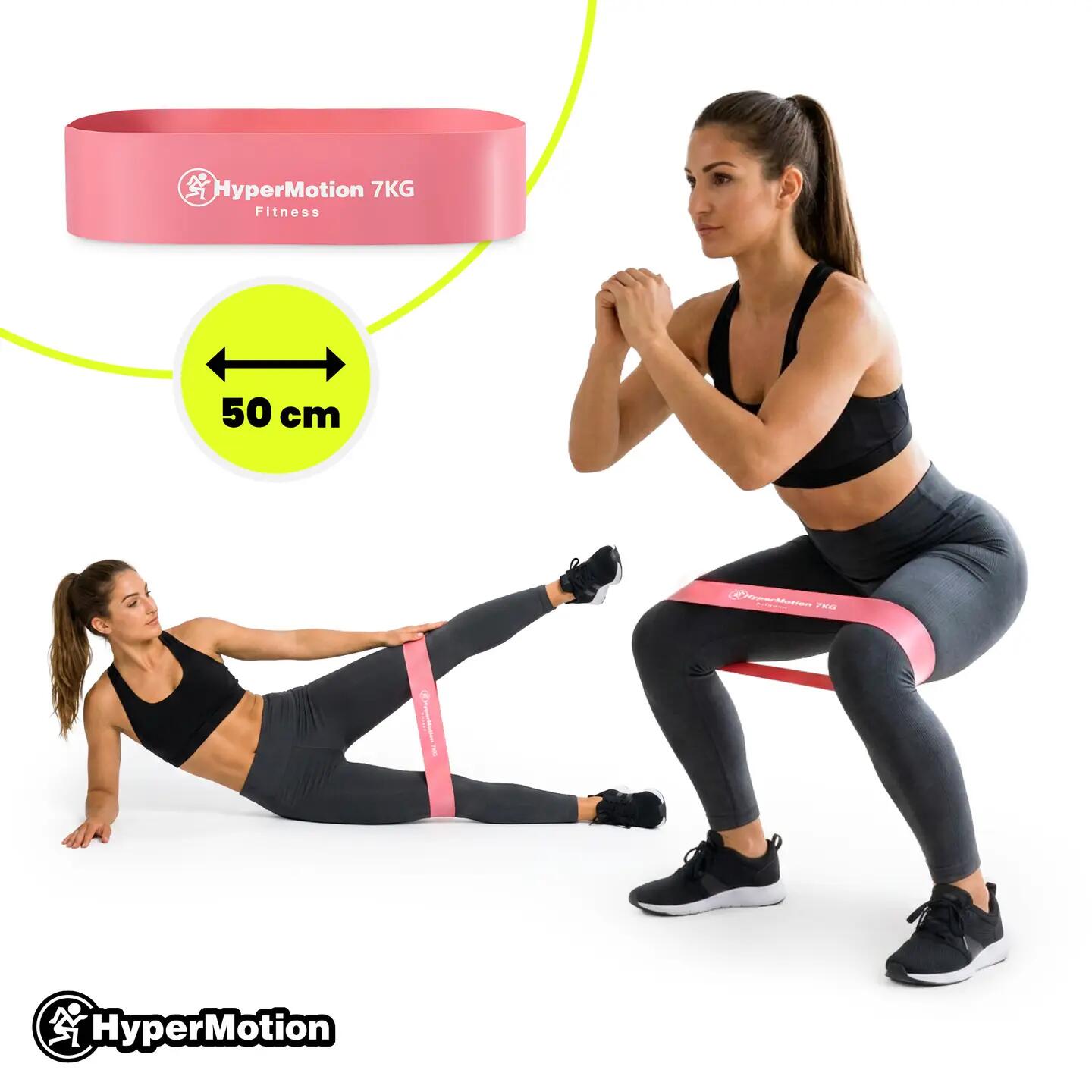 Sada odporových gum pro ženy HYPERMOTION WOMACTIVE – 3 ks do 7 kg 3/11