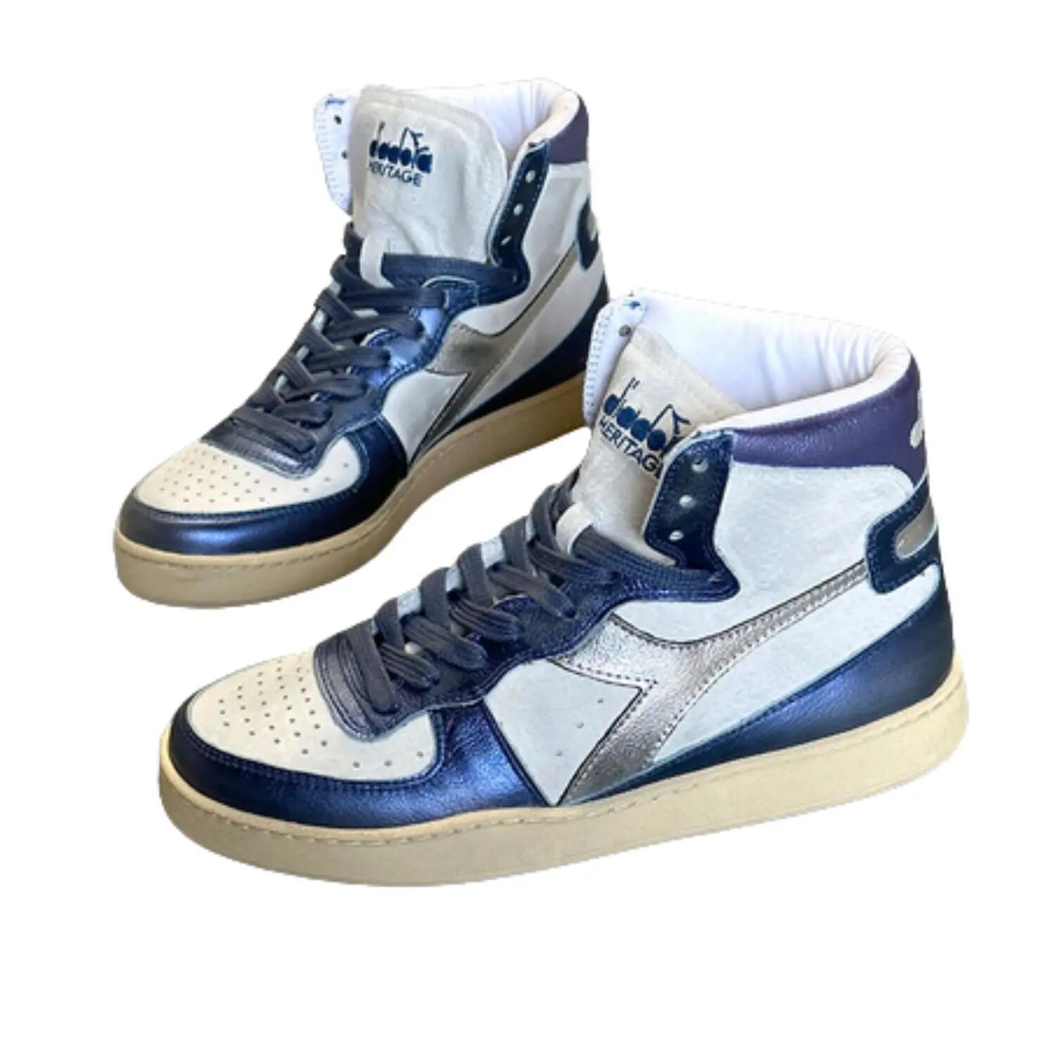 Buty do chodzenia damskie Diadora Mi Basket Metallic Pigskin Used Vintage 2/5