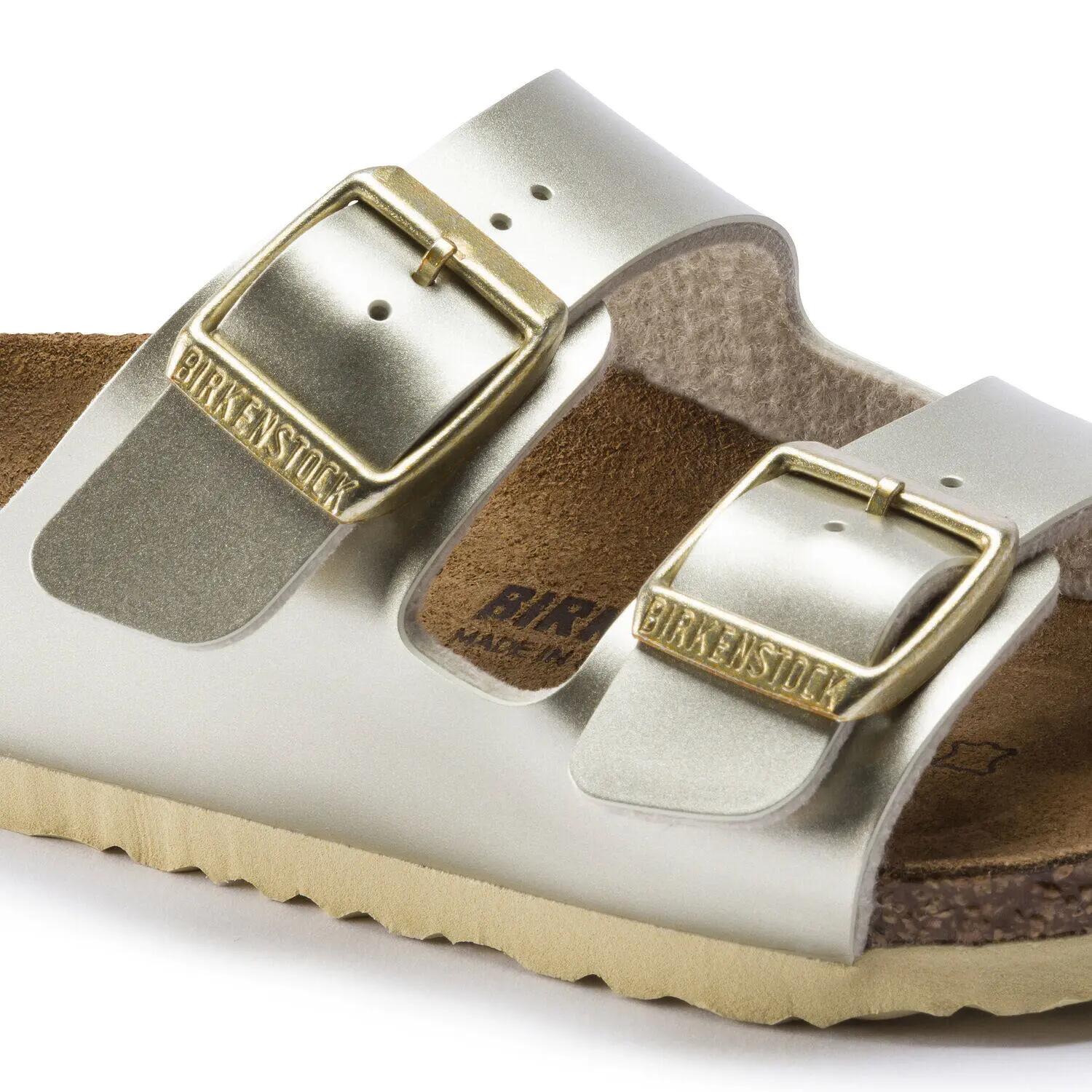 Dziecięce sandały Birkenstock Arizona Birko-Flor beżowe wąskie 1014841 4/6