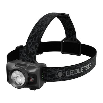 Stirnlampe HF6R Signature, wiederaufladbar, 1000lm, IP67, RGB, Metallic Grey