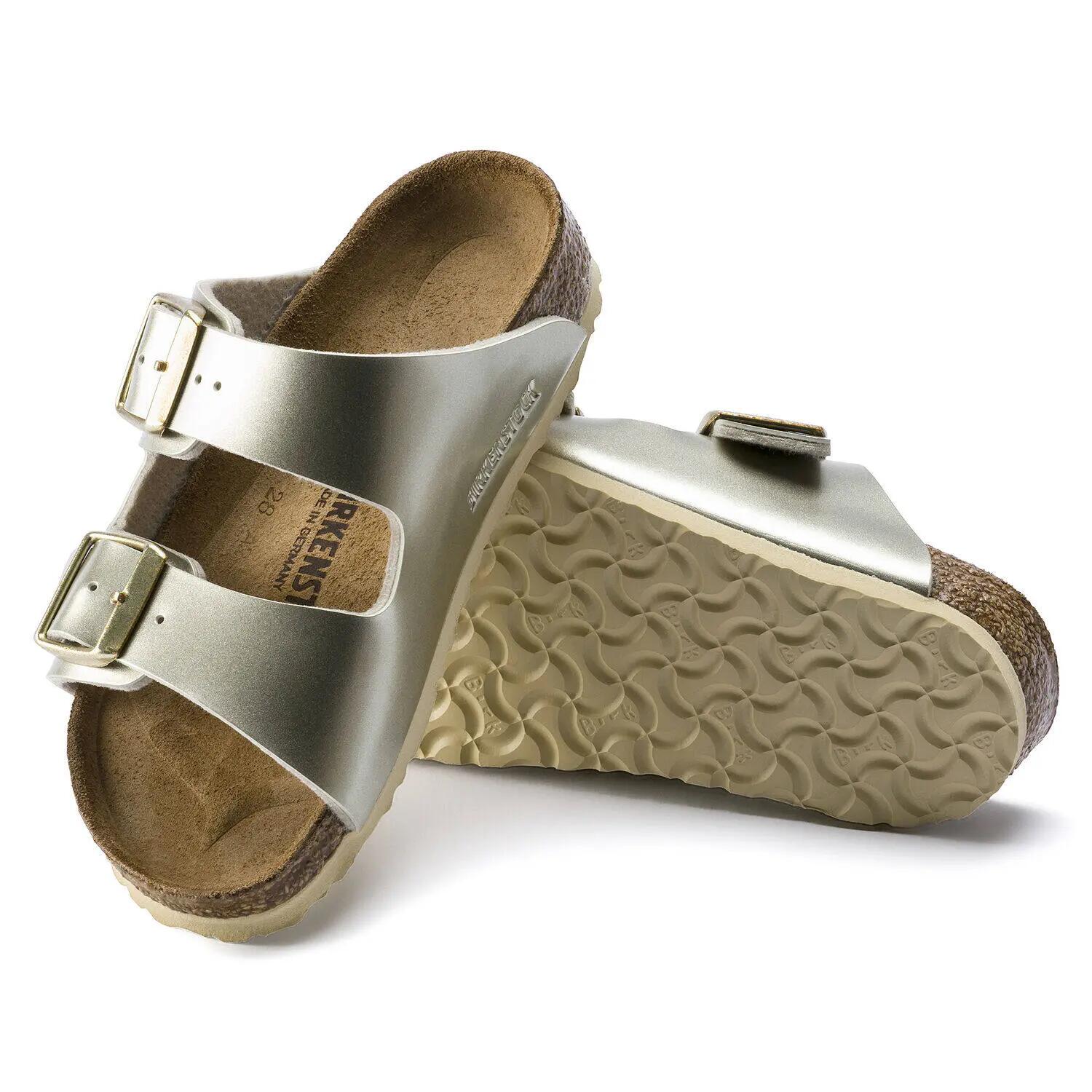 Dziecięce sandały Birkenstock Arizona Birko-Flor beżowe wąskie 1014841 3/6