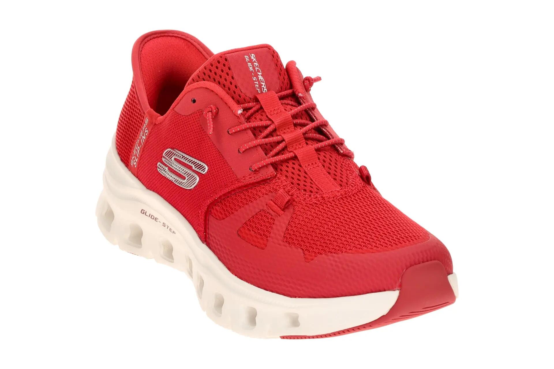 Skechers Glide Step Schuhe rot Damen SLIP INS 150420 3/7