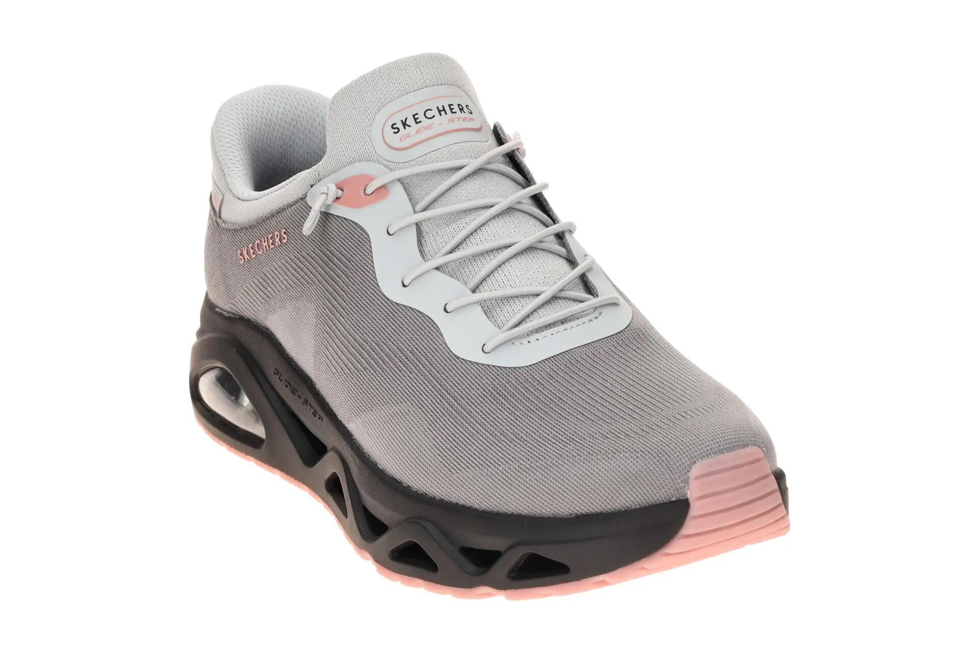 Skechers Uno Glide Step Schuhe Sneakers grau Slip Ins 190115 3/7