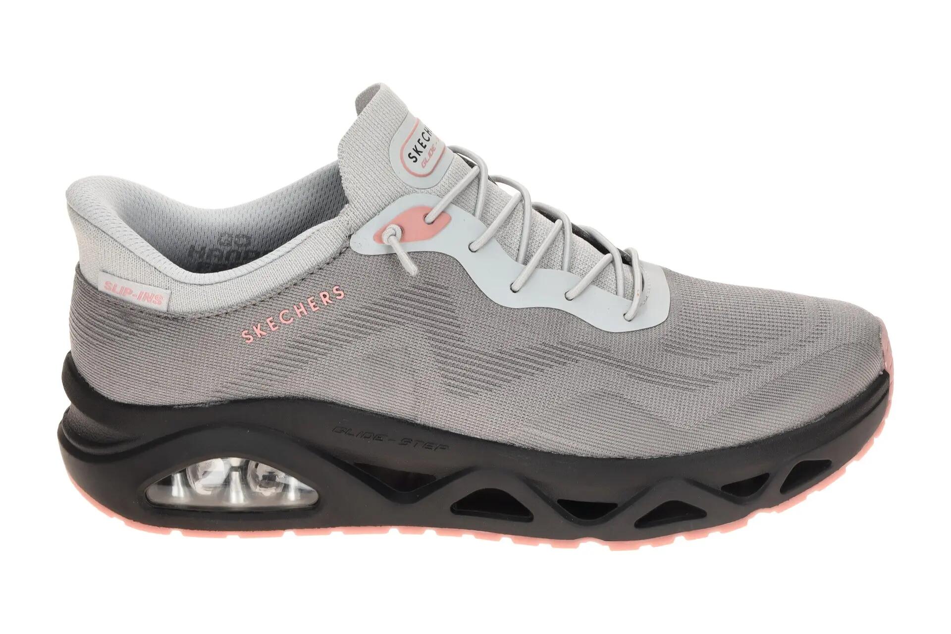 Skechers Uno Glide Step Schuhe Sneakers grau Slip Ins 190115 2/7