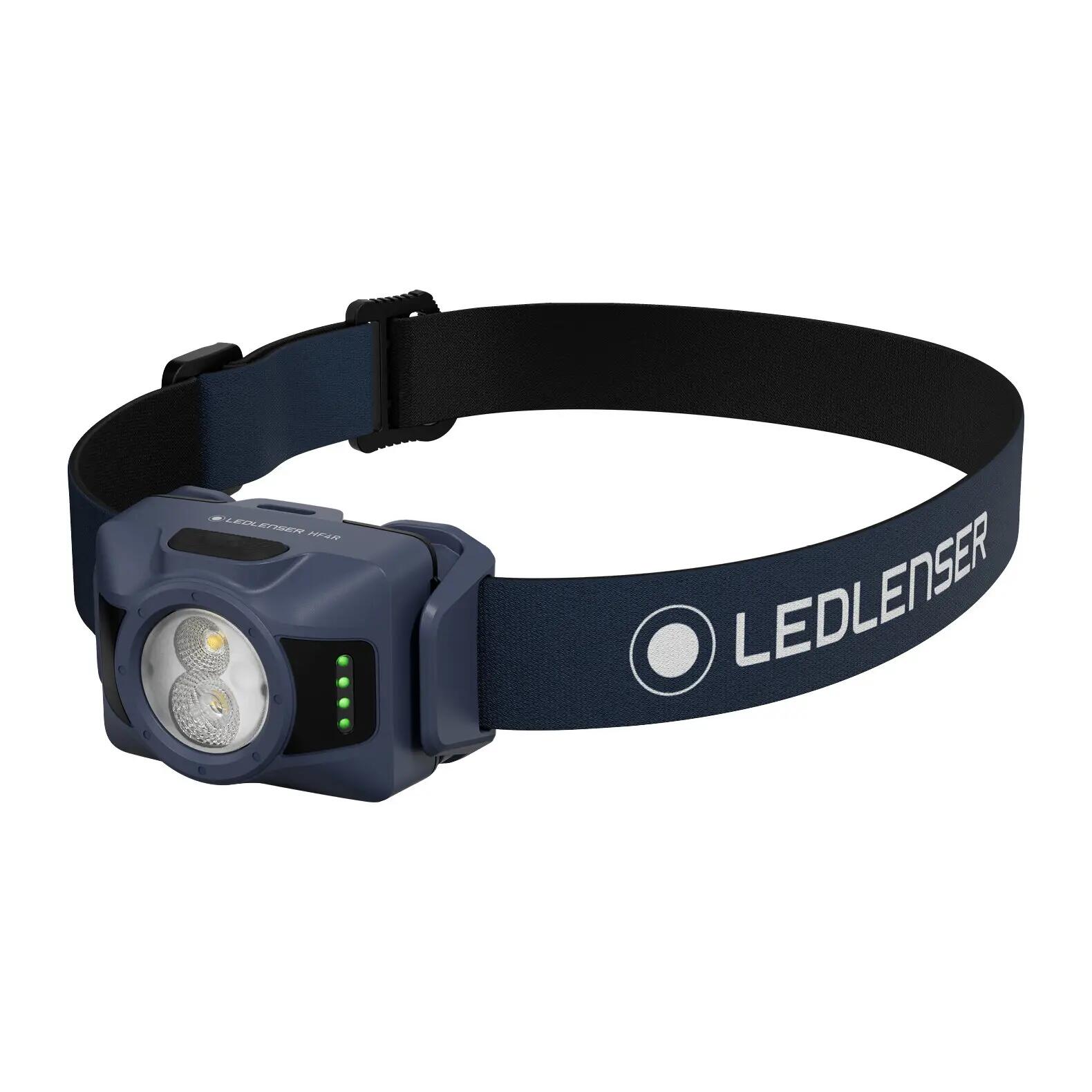 Stirnlampe HF4R, wiederaufladbar, 650lm, Leuchtweite 130m, IP67, Smokey Blue 2/7