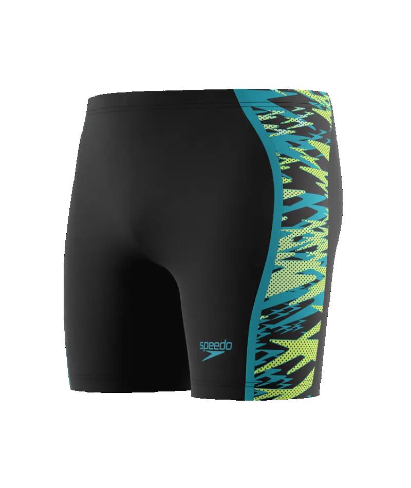 Speedo Zwemjammer Hyperboom Splice Mid Antraciet/HyperTeal 4/7
