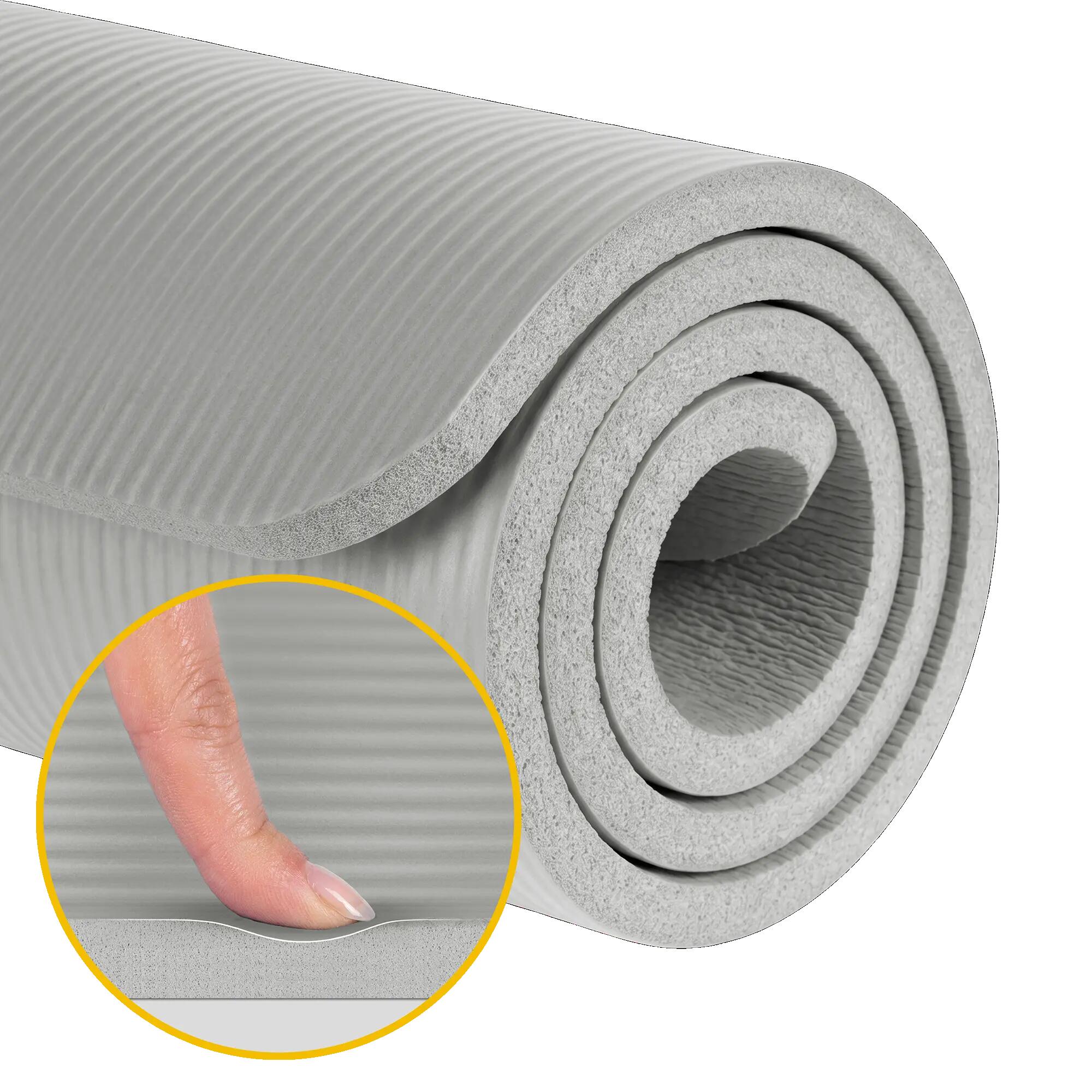 Mata gimnastyczna do ćwiczeń joga pilates fitness 190x115cm NBR 2cm Rebel 5/7