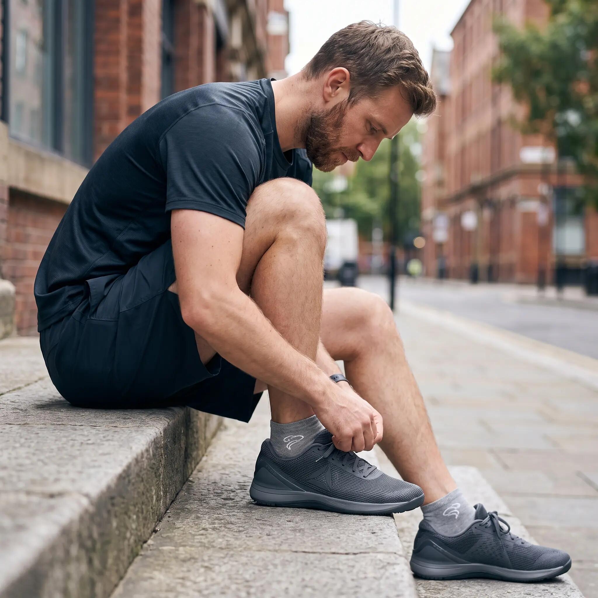 Damen Herren Fitness Sneaker Socken atmungsaktiv Baumwollmix Piqué Bündchen Move 10/10