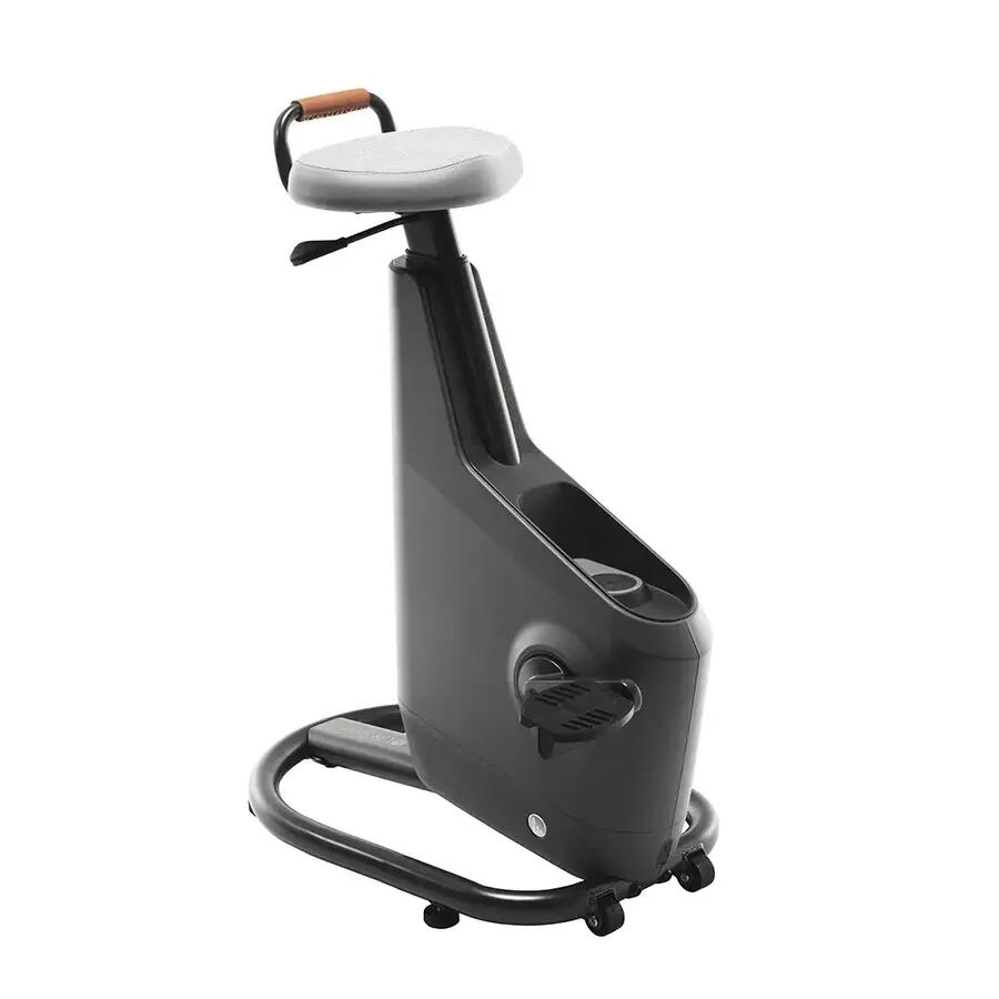 LifeSpan Scrivania Ampera Bike grigio siderale con scrivania in vetro 4/4