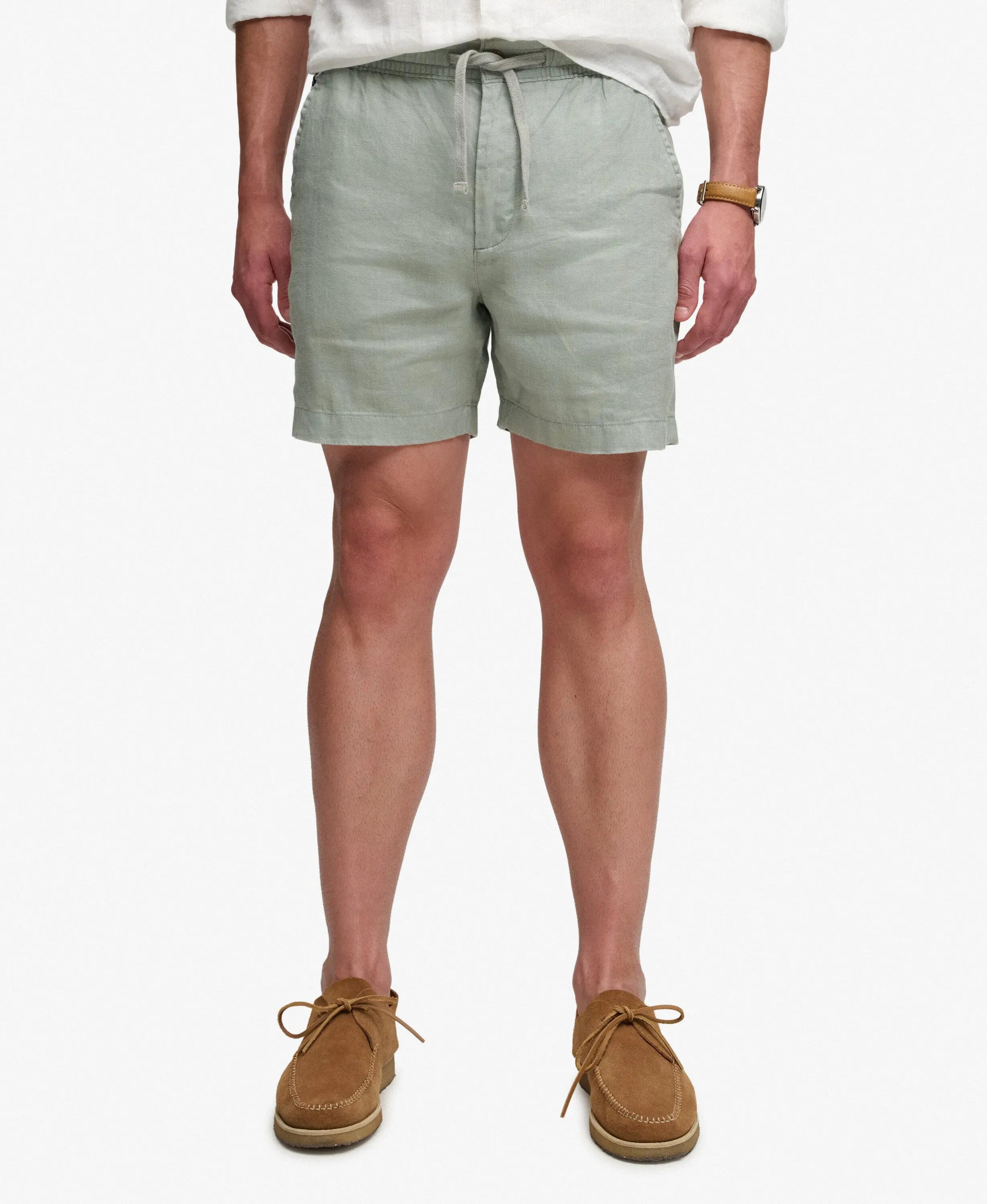 superdry Short en lin The Merchant Store – Bay Green 4/6