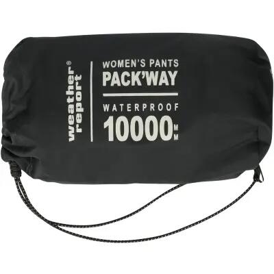 Pack'way W Packable Pant W-PRO 10000 pantalón impermeable mujer – 1001 Black 4/7