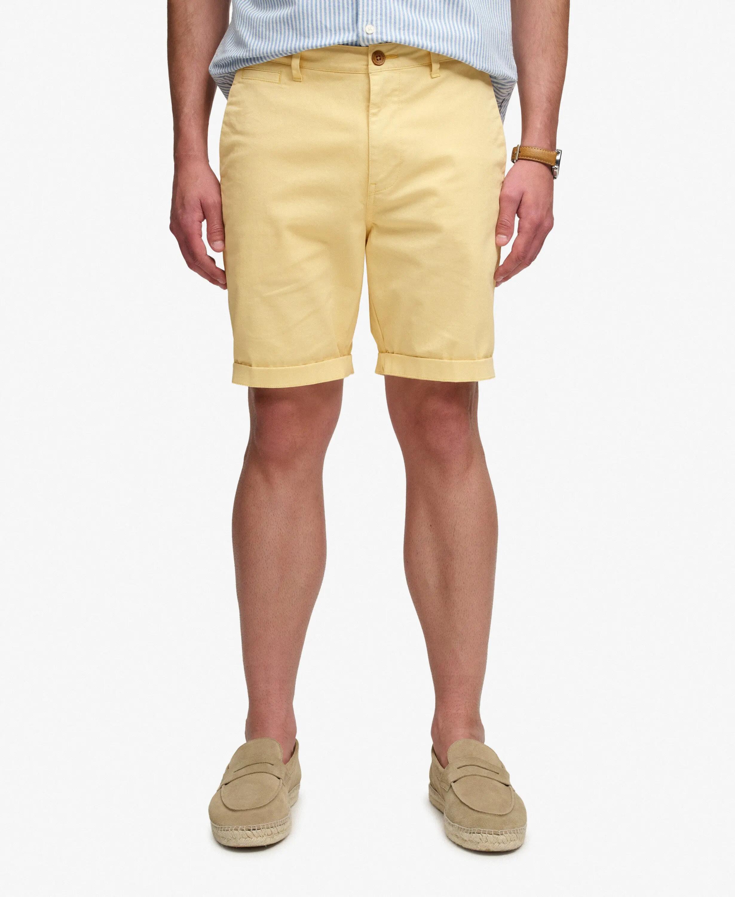 superdry Short chino Premium Regular slim – Washed Yellow 3/6
