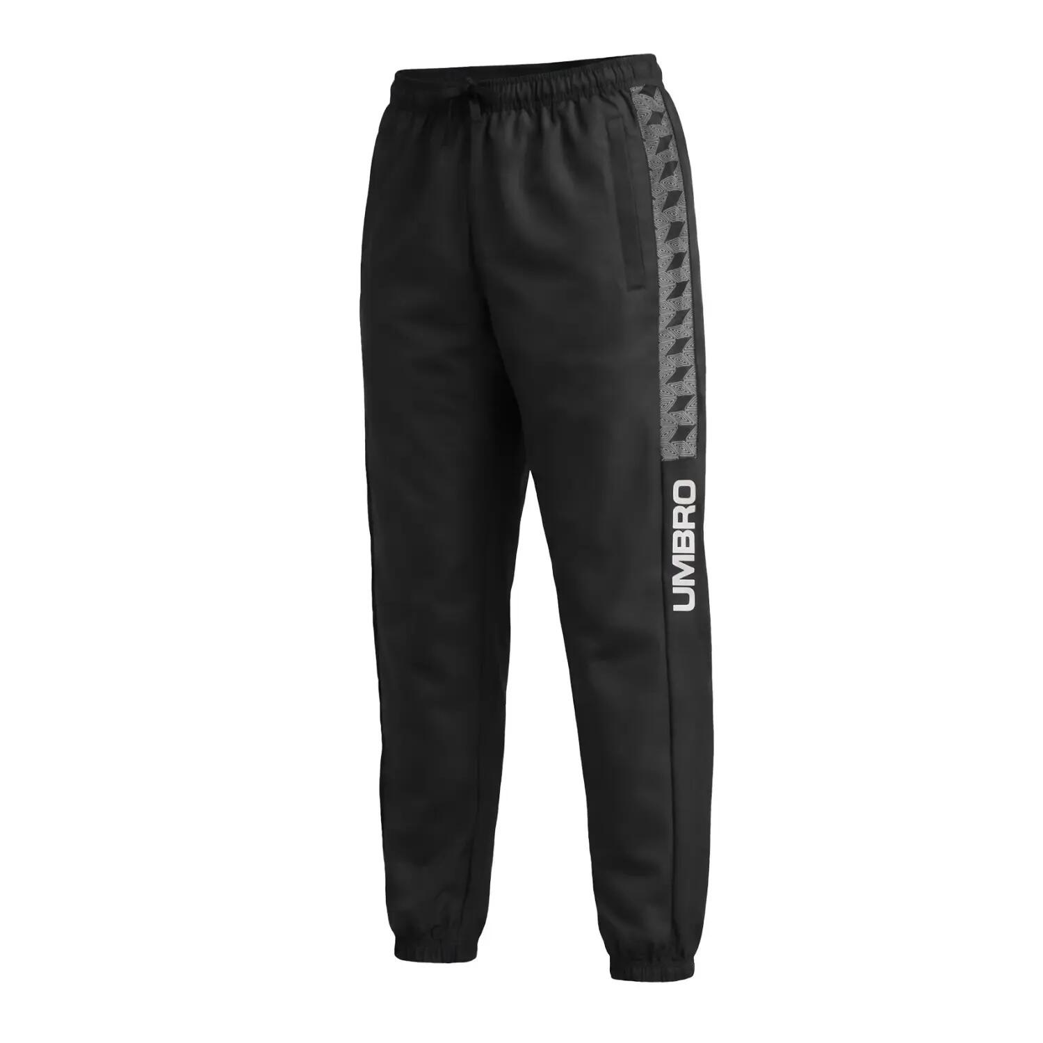 Pantalon de jogging homme bi-matière poches zippées et logo 224720 3/3