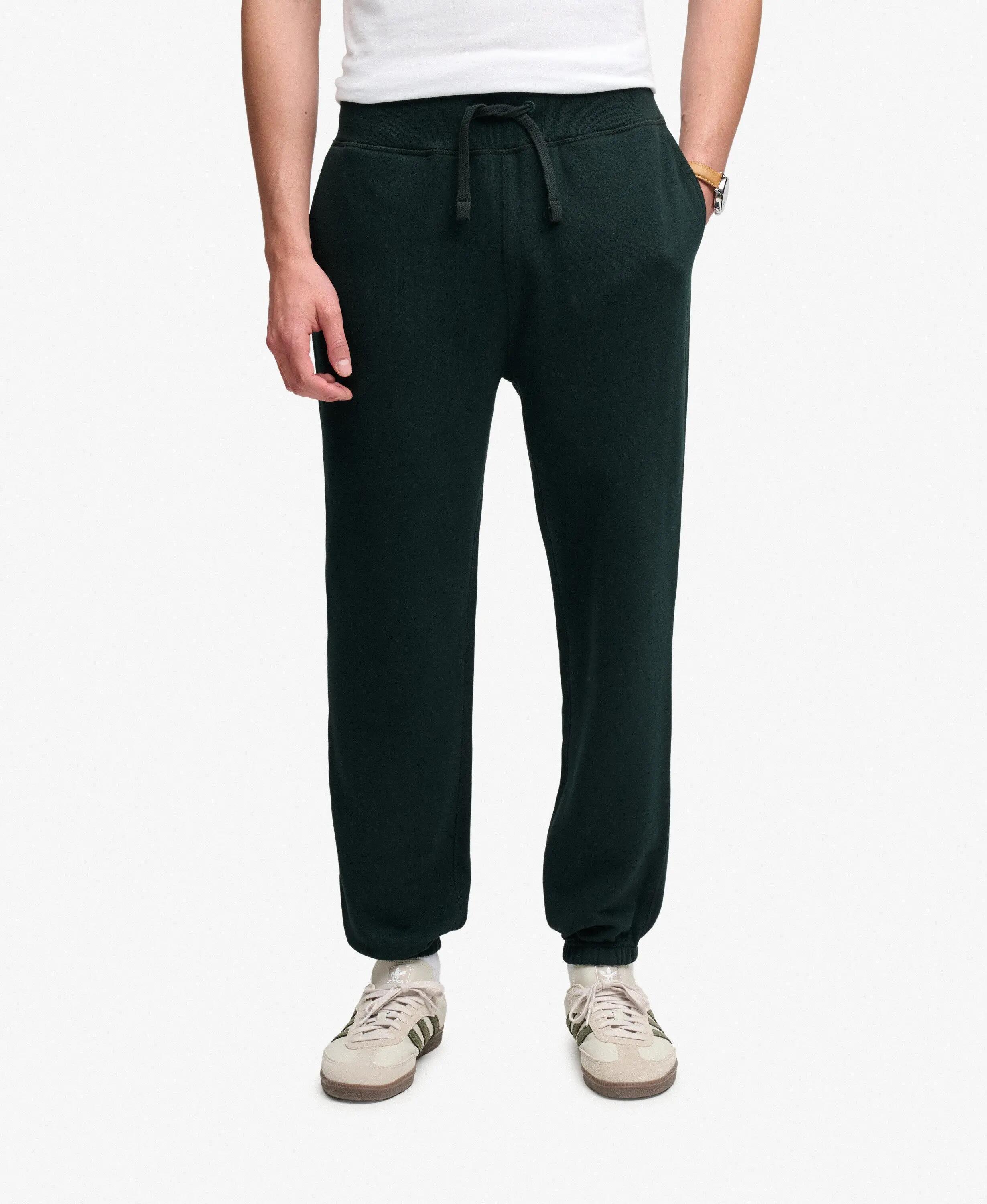 superdry Calças Jogger Essential Company Logo Slim – Heritage Dark Pine Green 2/6