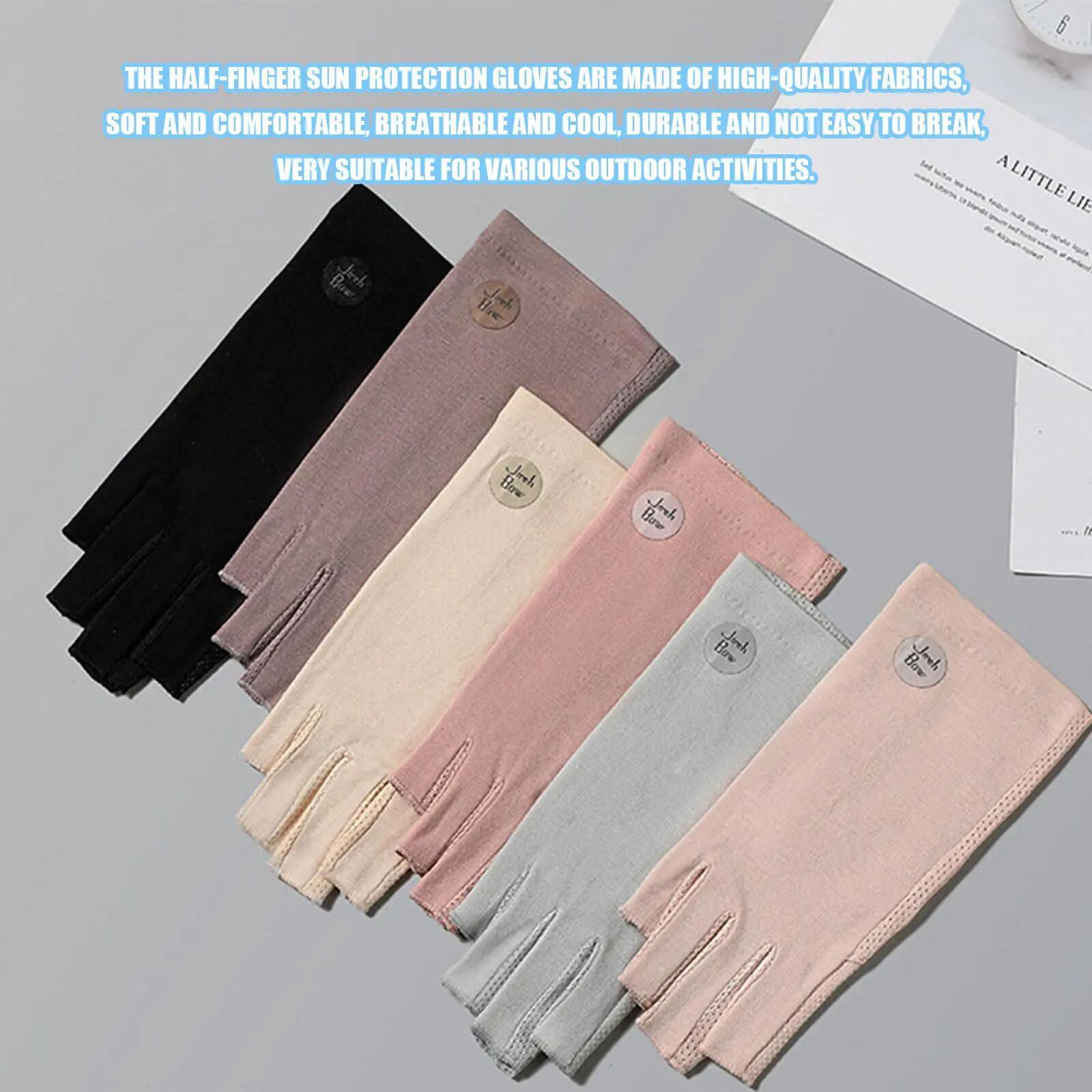 Lot de 5 paires de gants de conduite d'été pour femmes, avec protection UV, anti 3/7